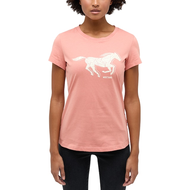 MUSTANG Kurzarmshirt »Print-Shirt« bestellen | BAUR