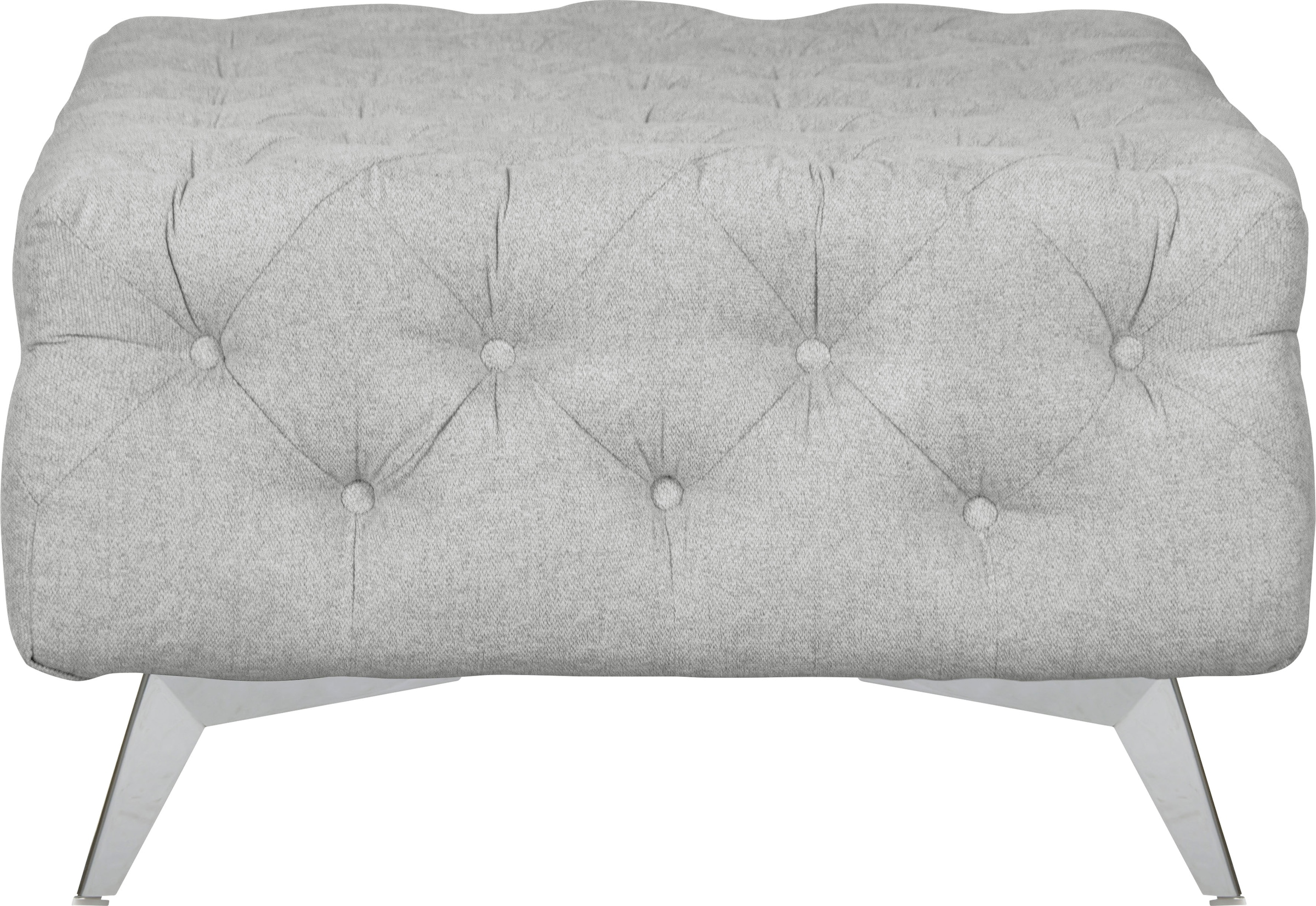 Home affaire Polsterhocker "Amaury" Chesterfield-Optik, Breite 80cm, Fußfar günstig online kaufen