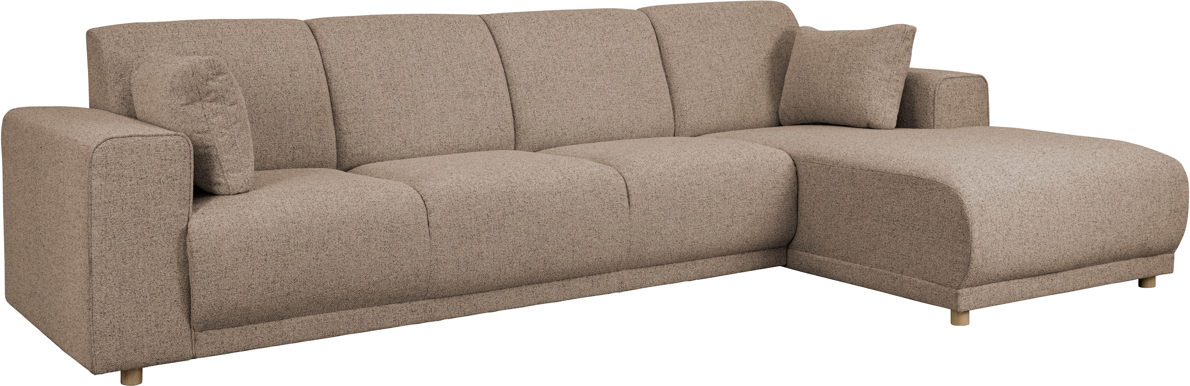 Home affaire Ecksofa »LEMPS wahlweise Recamiere links oder rechts L-Form«, incl. Zierkissen, Stellmaße 297x162 cm