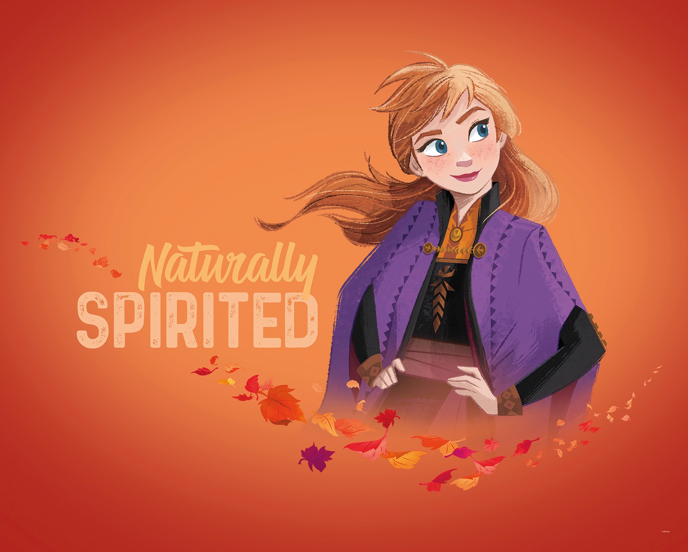 Komar Bild »Frozen 2 Anna Autumn Spirit«, Disney, (1 St.), Wandbild zur Dekoration im Kinderzimmer - ohne Rahmen