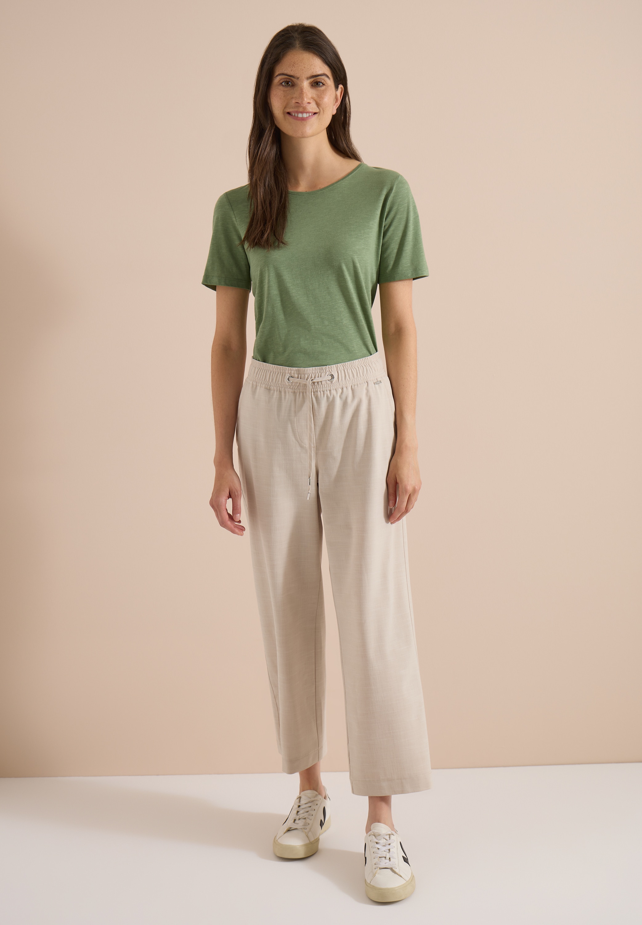 Cecil Stoffhose  mit Wide Legs