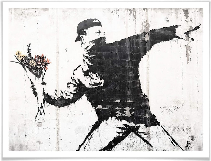 Artland Alubild, bestellen Blumenwiese, St.), oder Wandbild Größen BAUR (1 versch. Poster »Feldblumengarten«, | Leinwandbild, als Wandaufkleber in