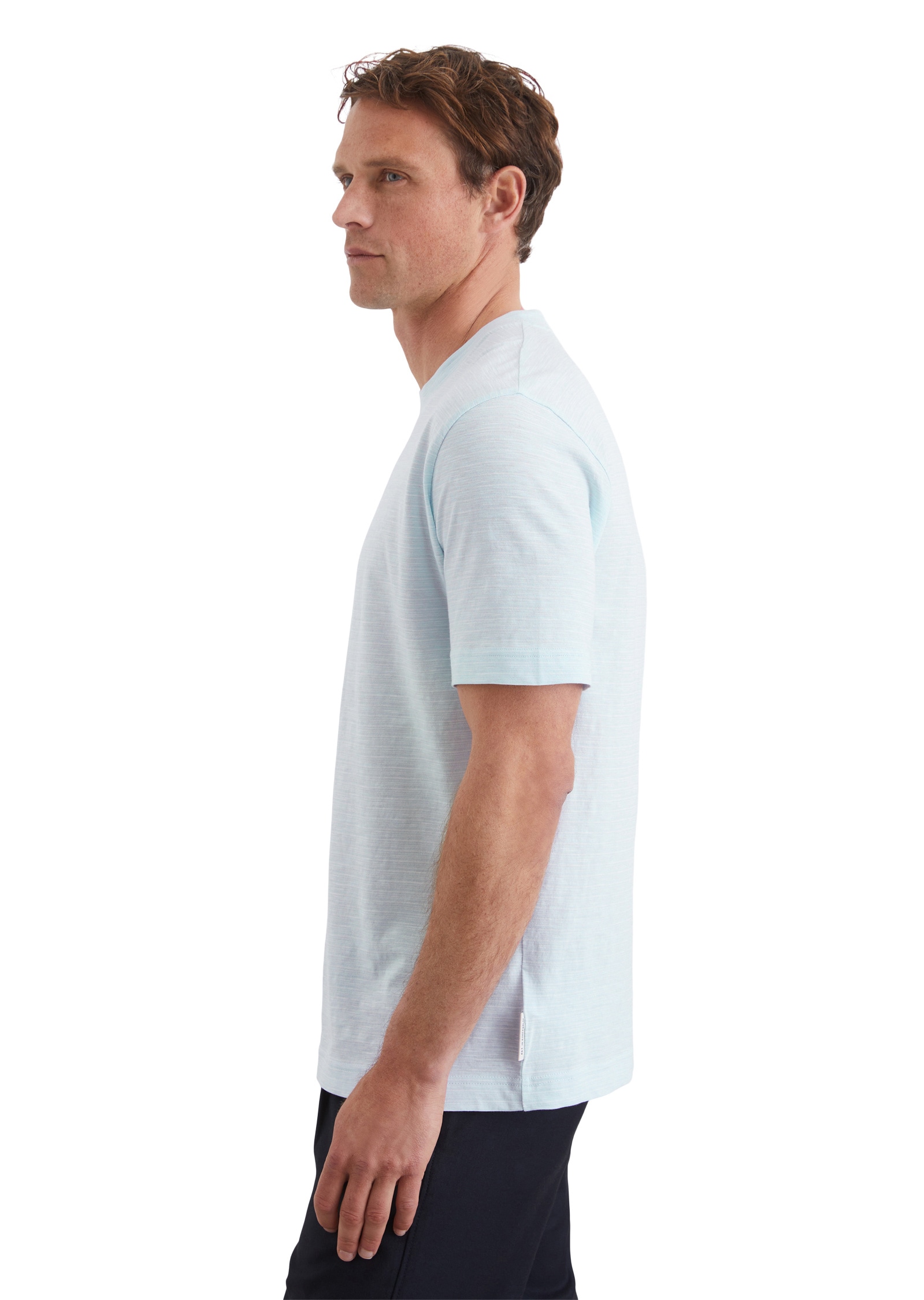 Marc O'Polo T-Shirt »aus gestreiftem Single-Slub-Jersey«