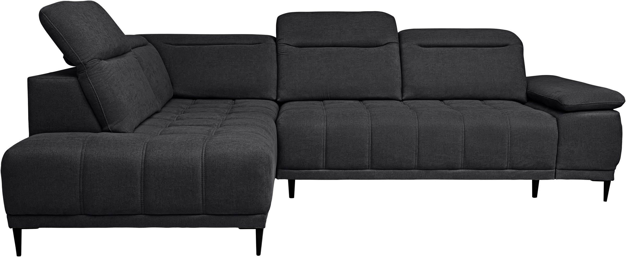 WERK2 Ecksofa "Focus-L, elektrisch erweiterbare Sitztiefe um ca. 30 cm, L-F günstig online kaufen