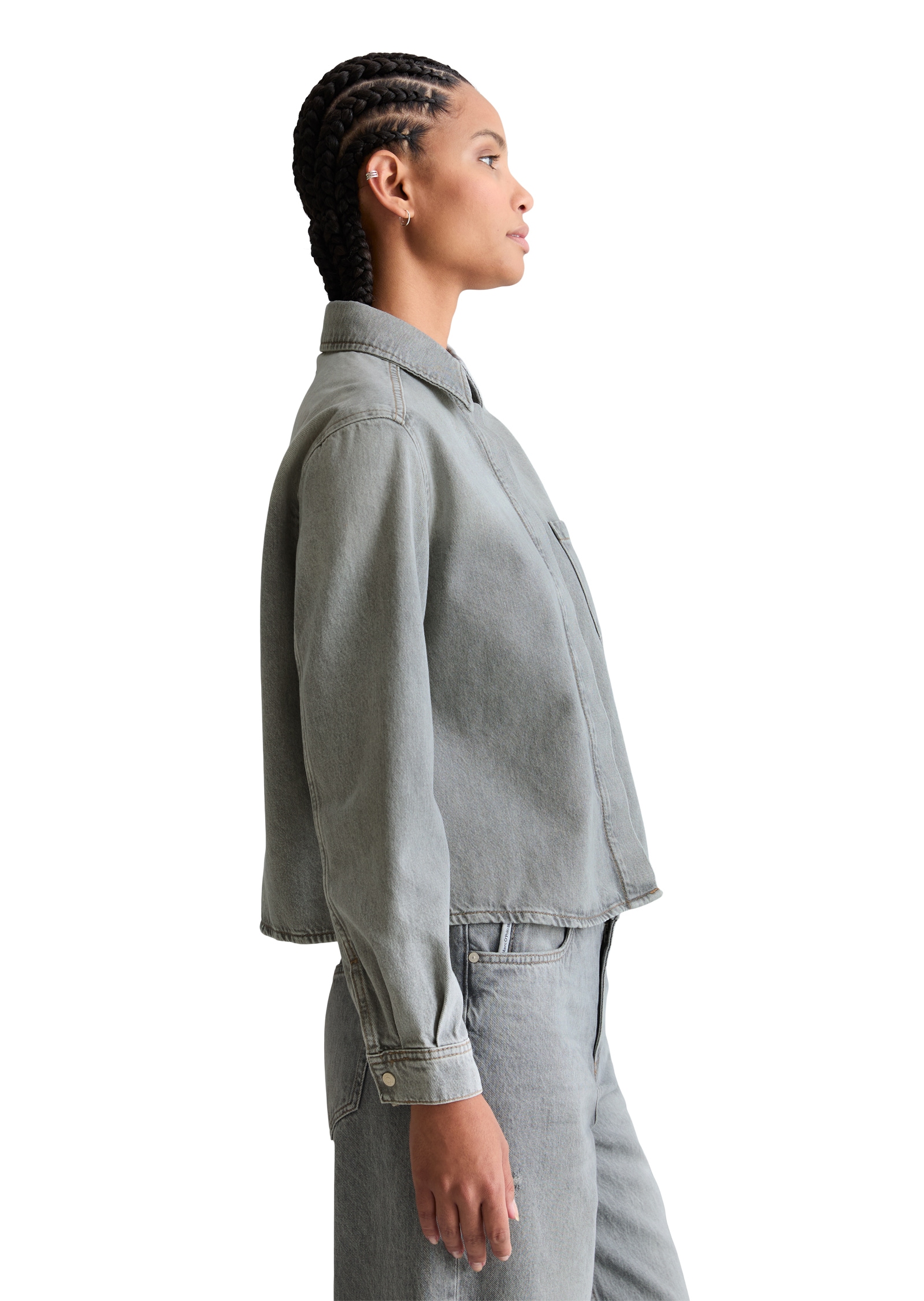 Marc O'Polo DENIM Jeansbluse »aus Rigid Denim«