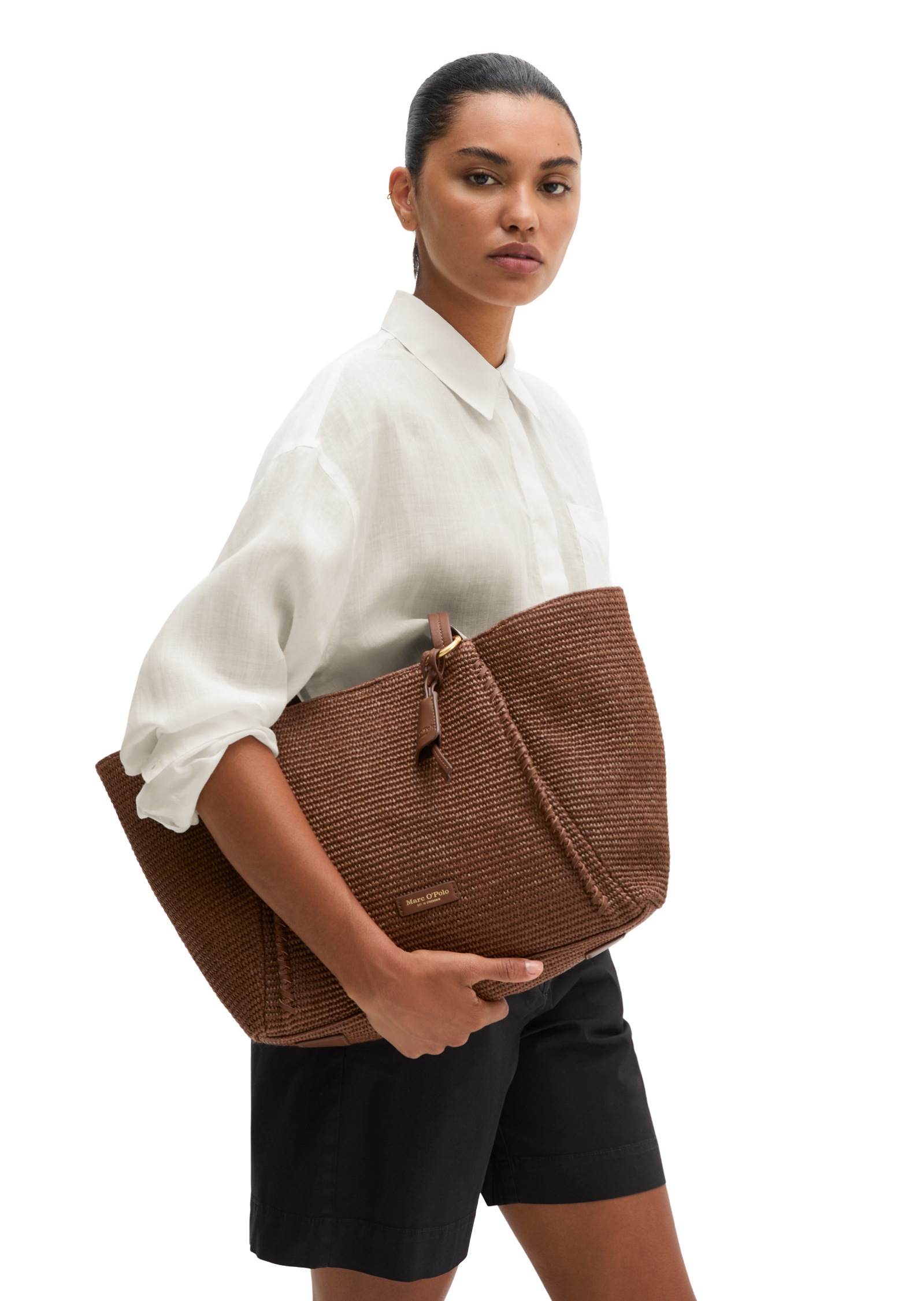 Marc O'Polo Shopper »mit edlen Echtleder-Details«