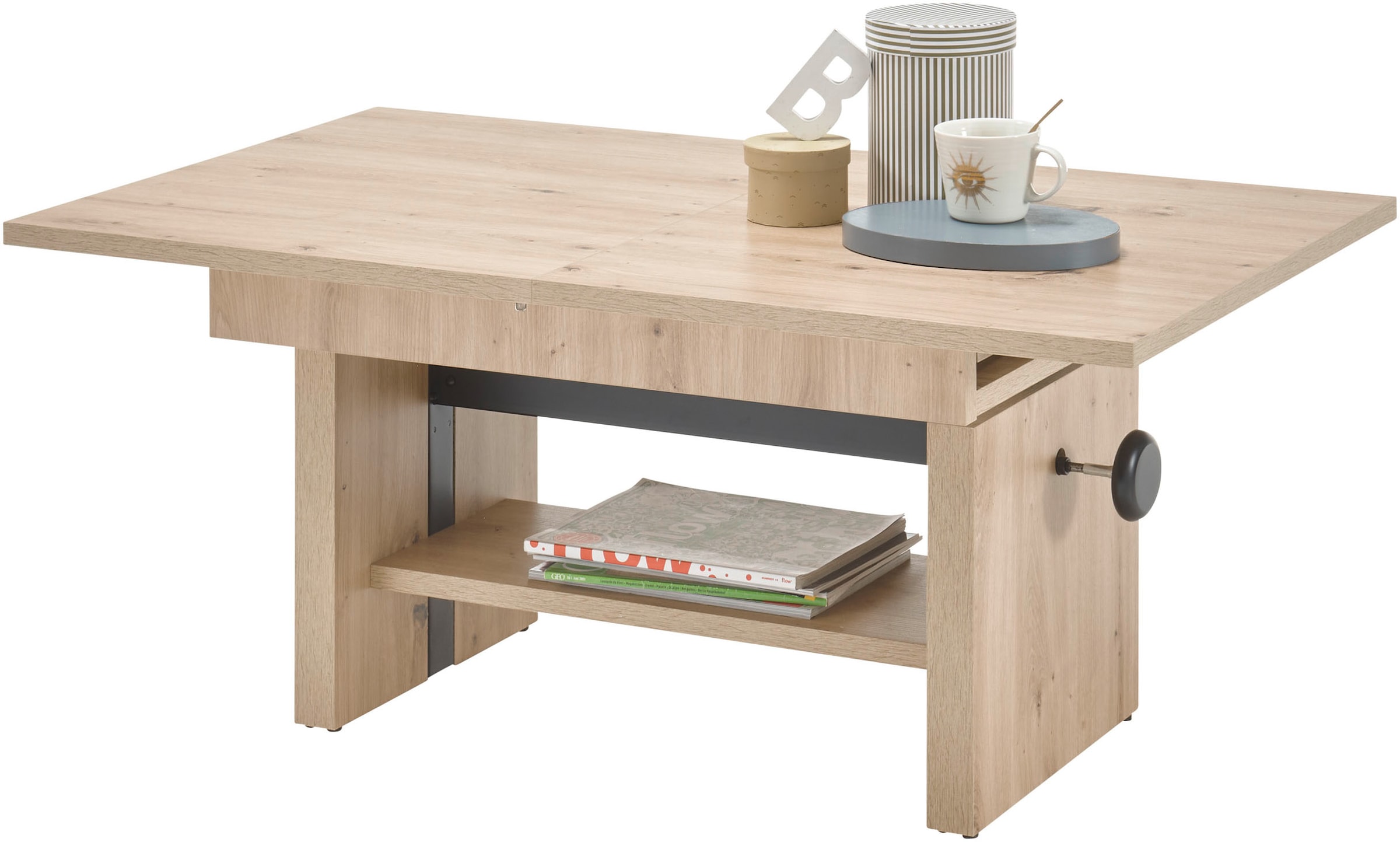 Stolkom Couchtisch »Event höhenverstellbar, ausziehbar, BxHxT 110-150x48-63x65 cm«,...