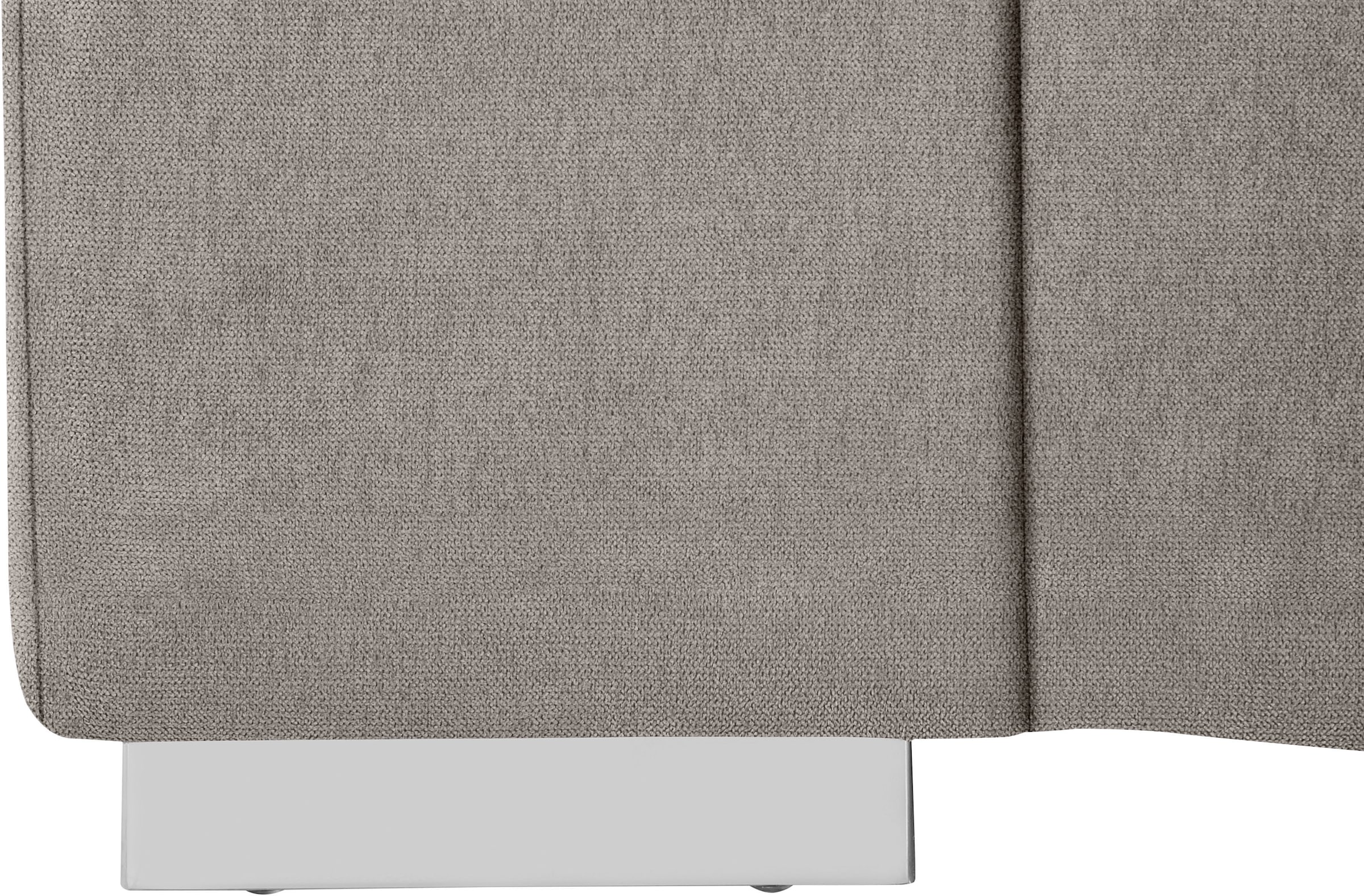 COTTA Ecksofa »Orion L-Form« mit Kopfteilverstellung & 5 Nierenkissen