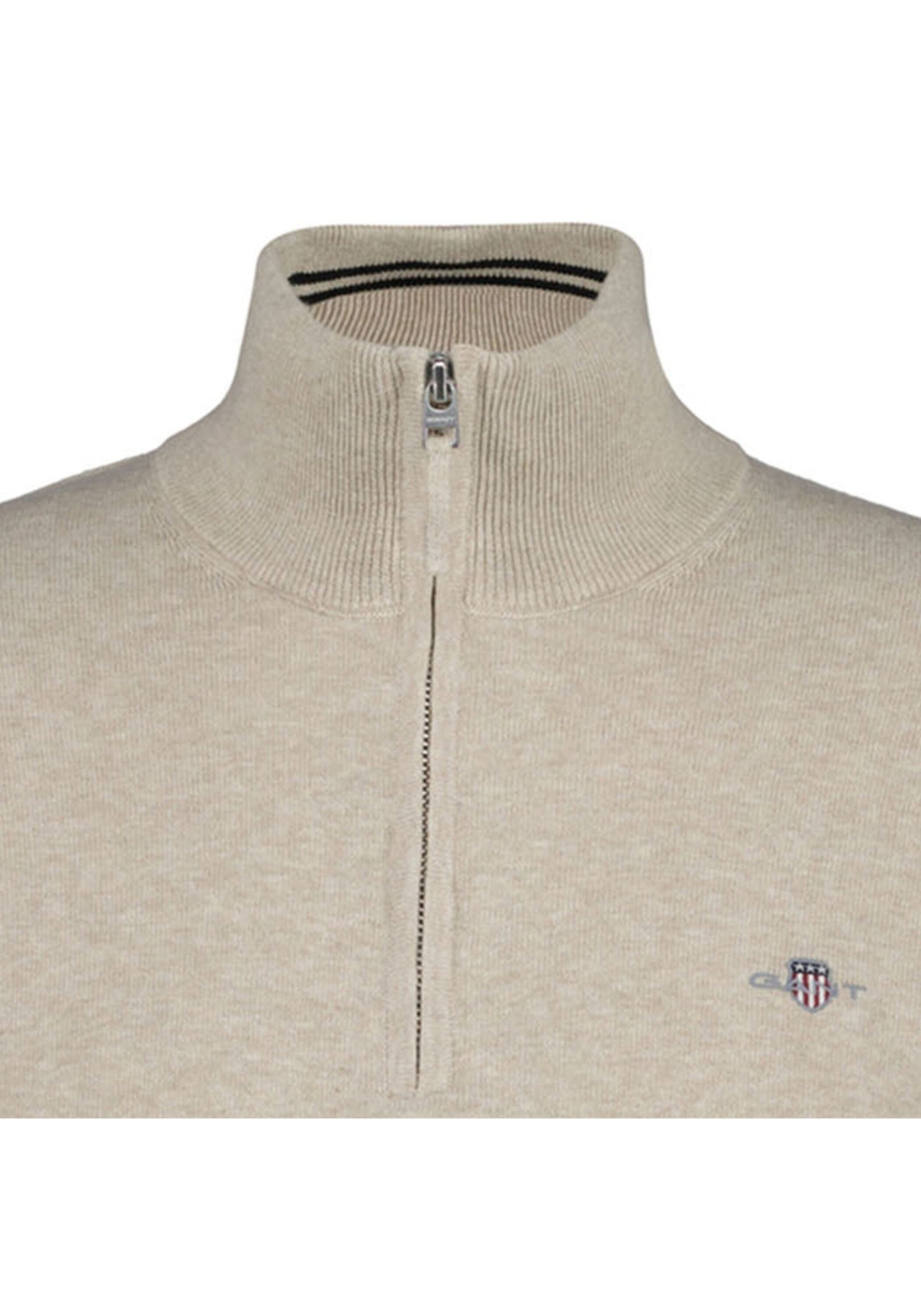 Gant Sweater "Strickpullover CLASSIC COTTON HALF ZIP" günstig online kaufen