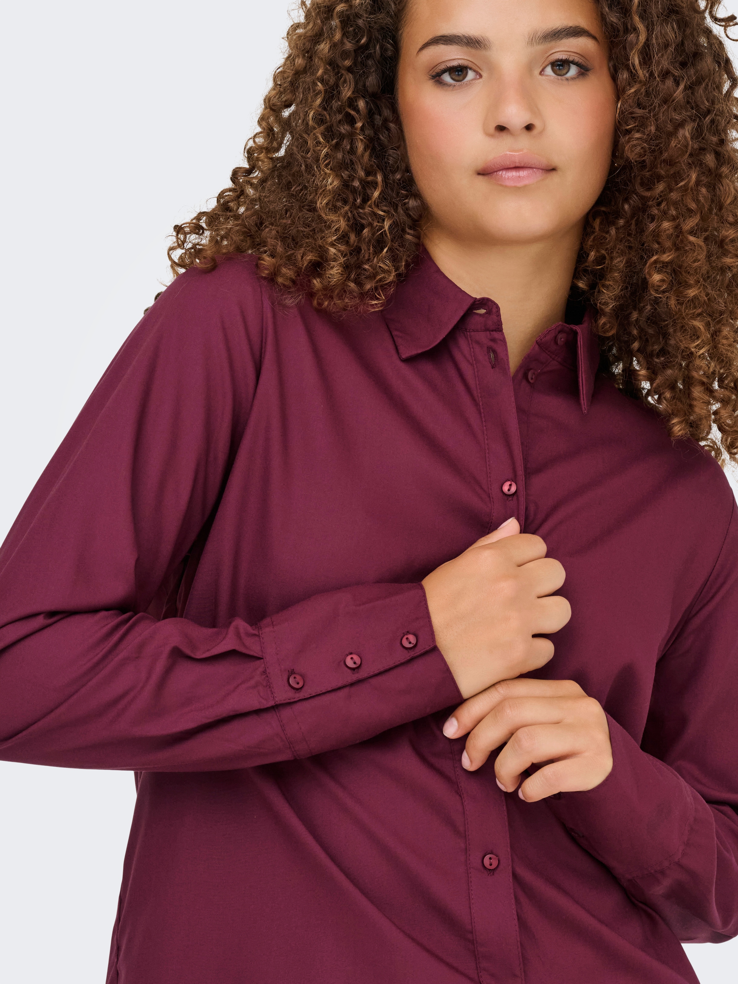 ONLY Hemdbluse »ONLBERIT LIFE L/S SHIRT WVN«
