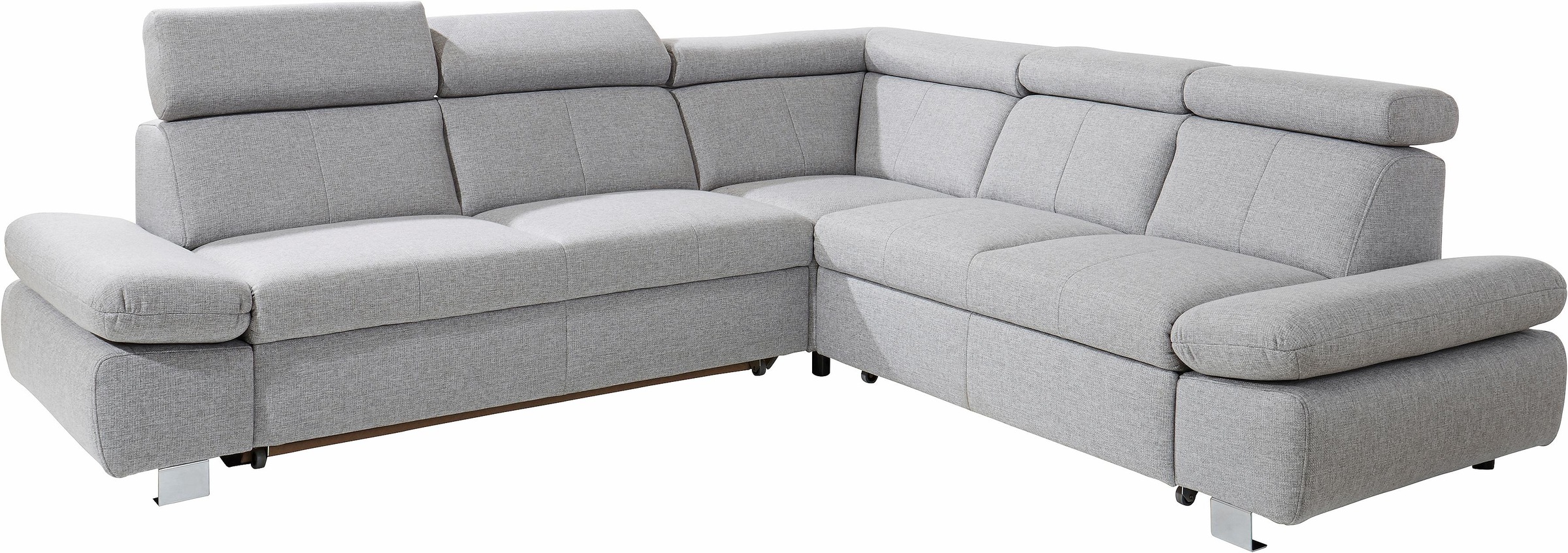 exxpo - sofa fashion Ecksofa »Happy L-Form« ir Kopf- ir Arm...