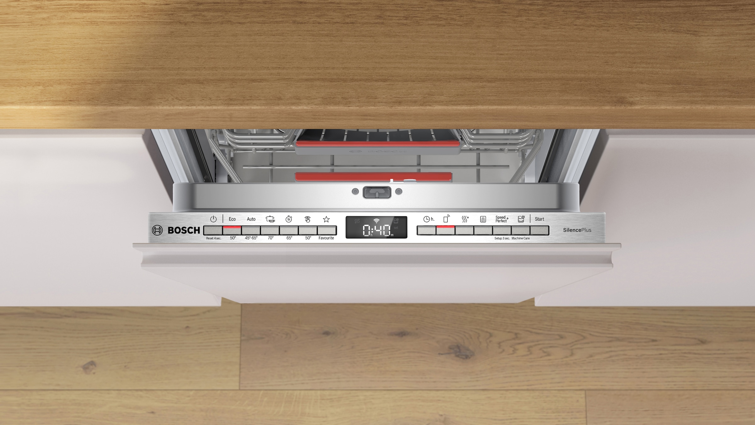 BOSCH vollintegrierbarer Geschirrspüler Serie 4 »SPV4HMX13E« 10 tlg. Maßgedecke