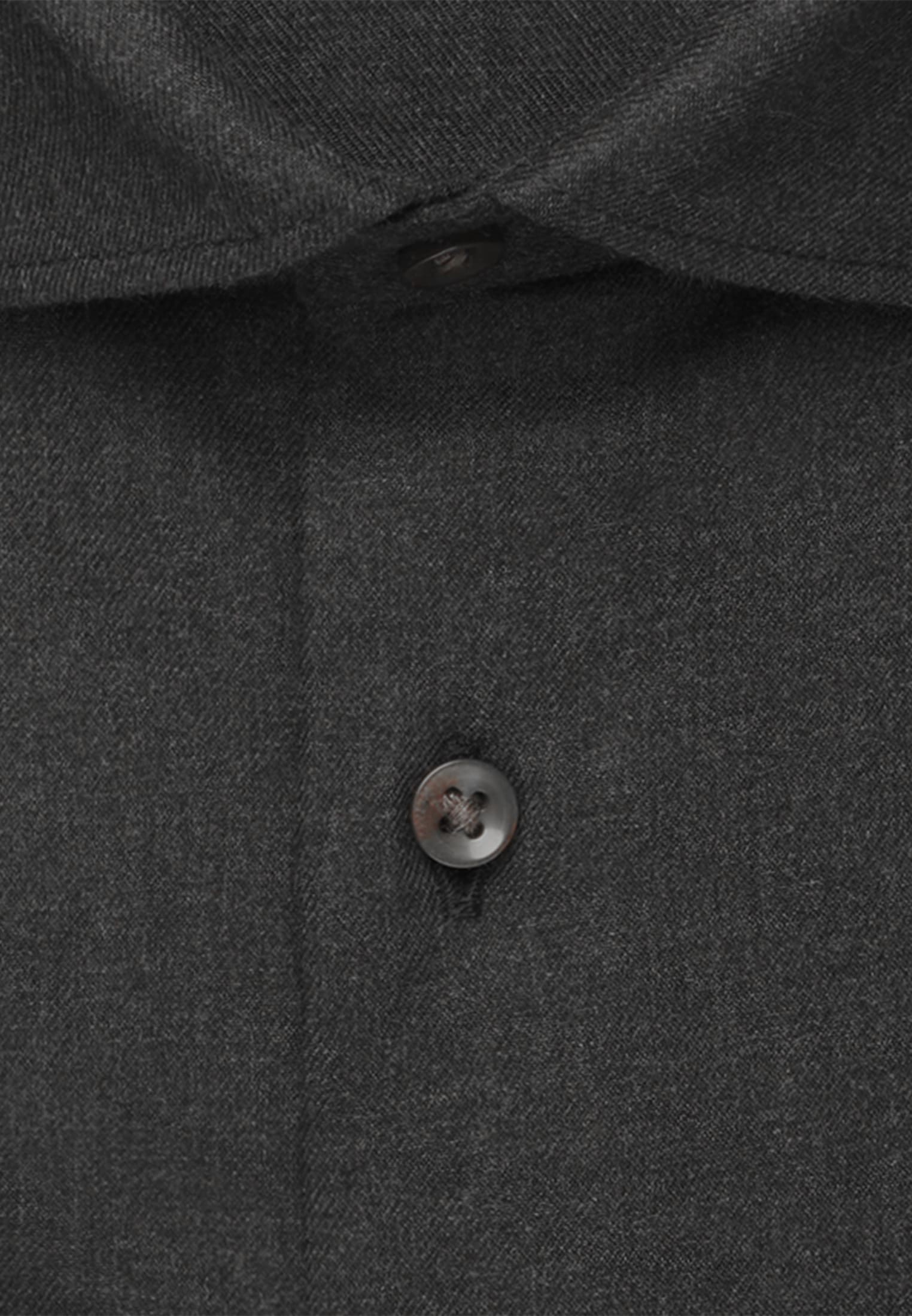 seidensticker Flanellhemd »Schwarze Rose« Regular 1/1 Extra lang Kentkragen Uni