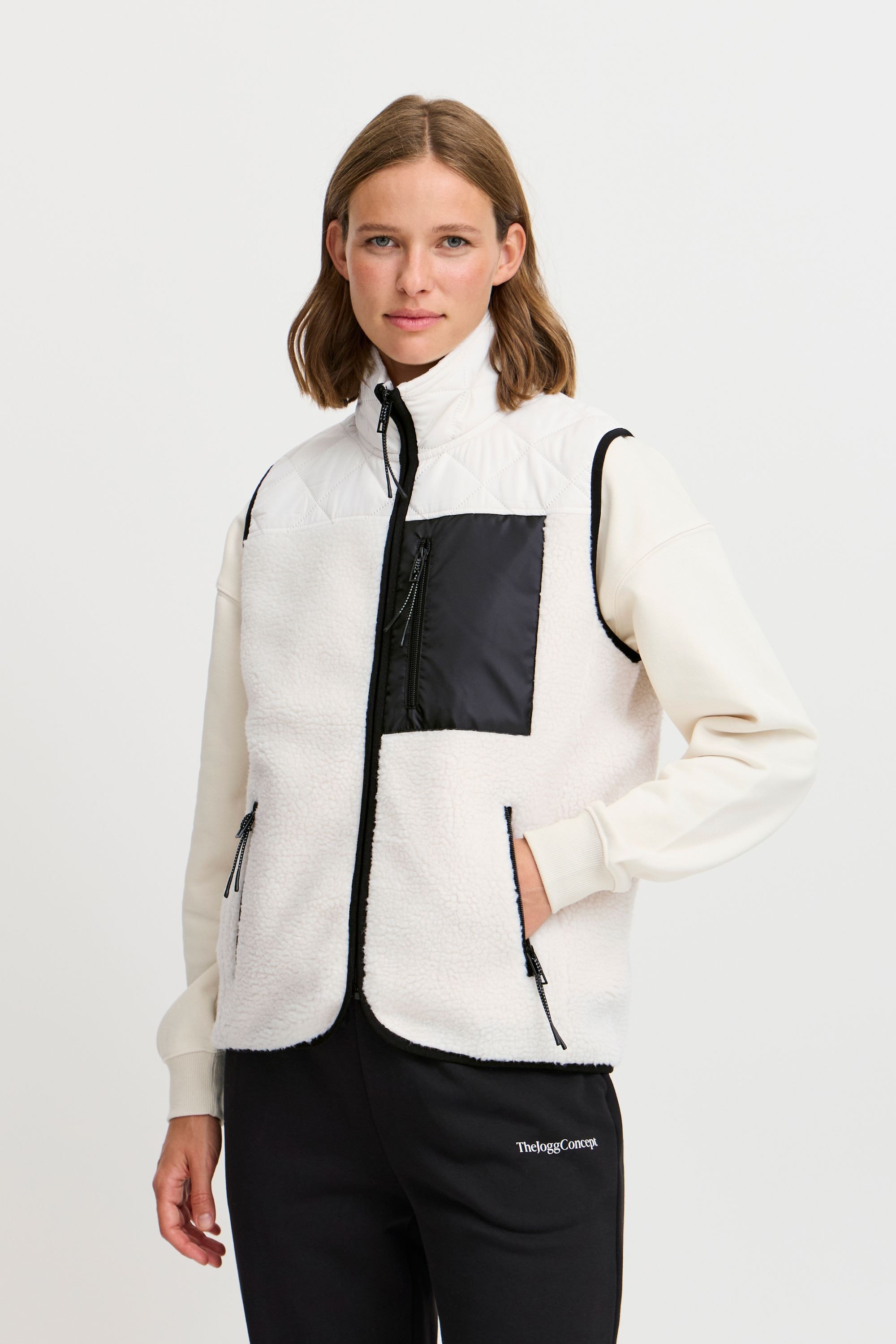 TheJoggConcept Fleeceweste »Fleeceweste JCBERRI WAISTCOAT 6«, (1 tlg.)