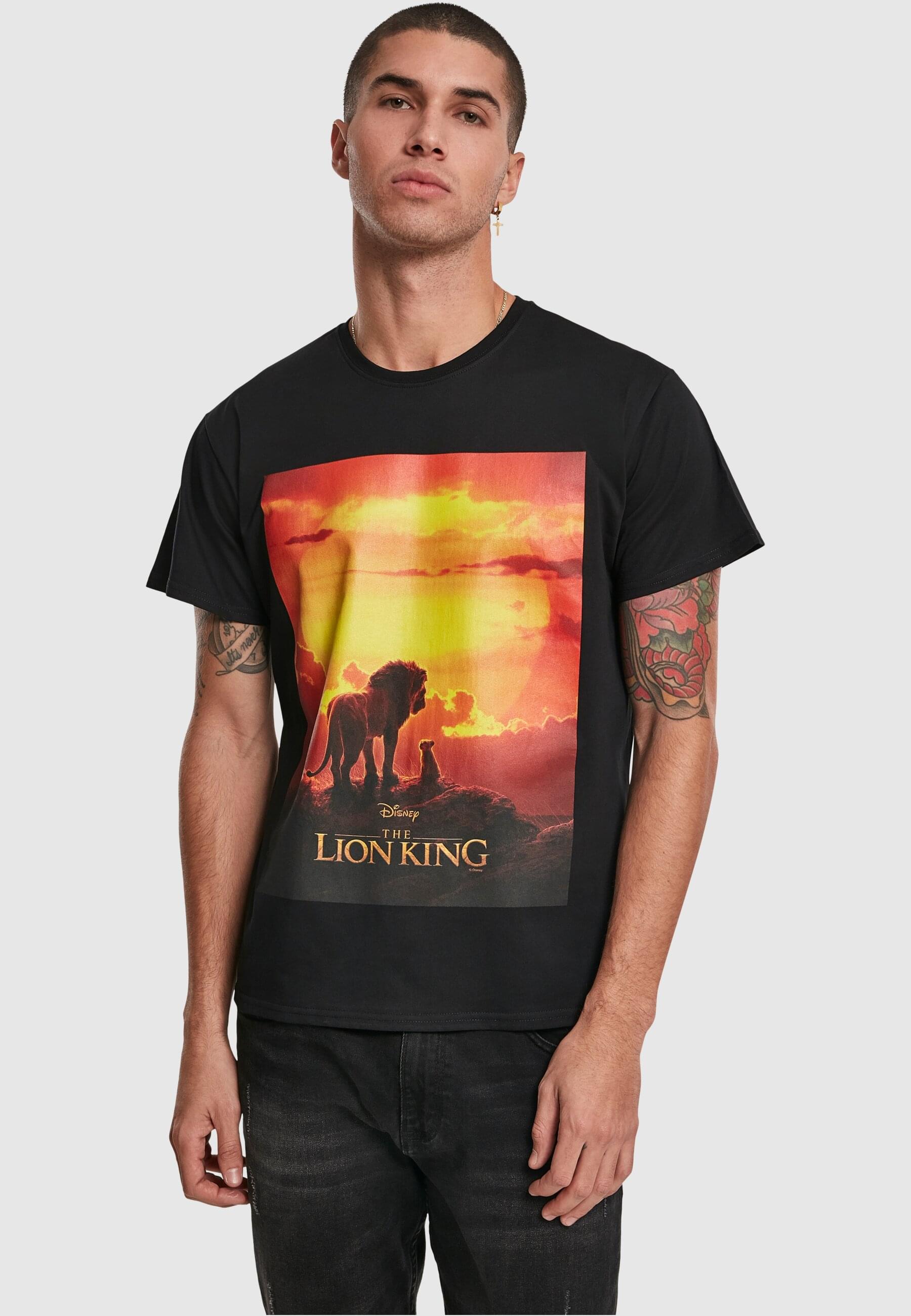 Thumbnail - Merchcode T-Shirt "Merchcode Herren Lion King Sunset Tee", (1 tlg.)