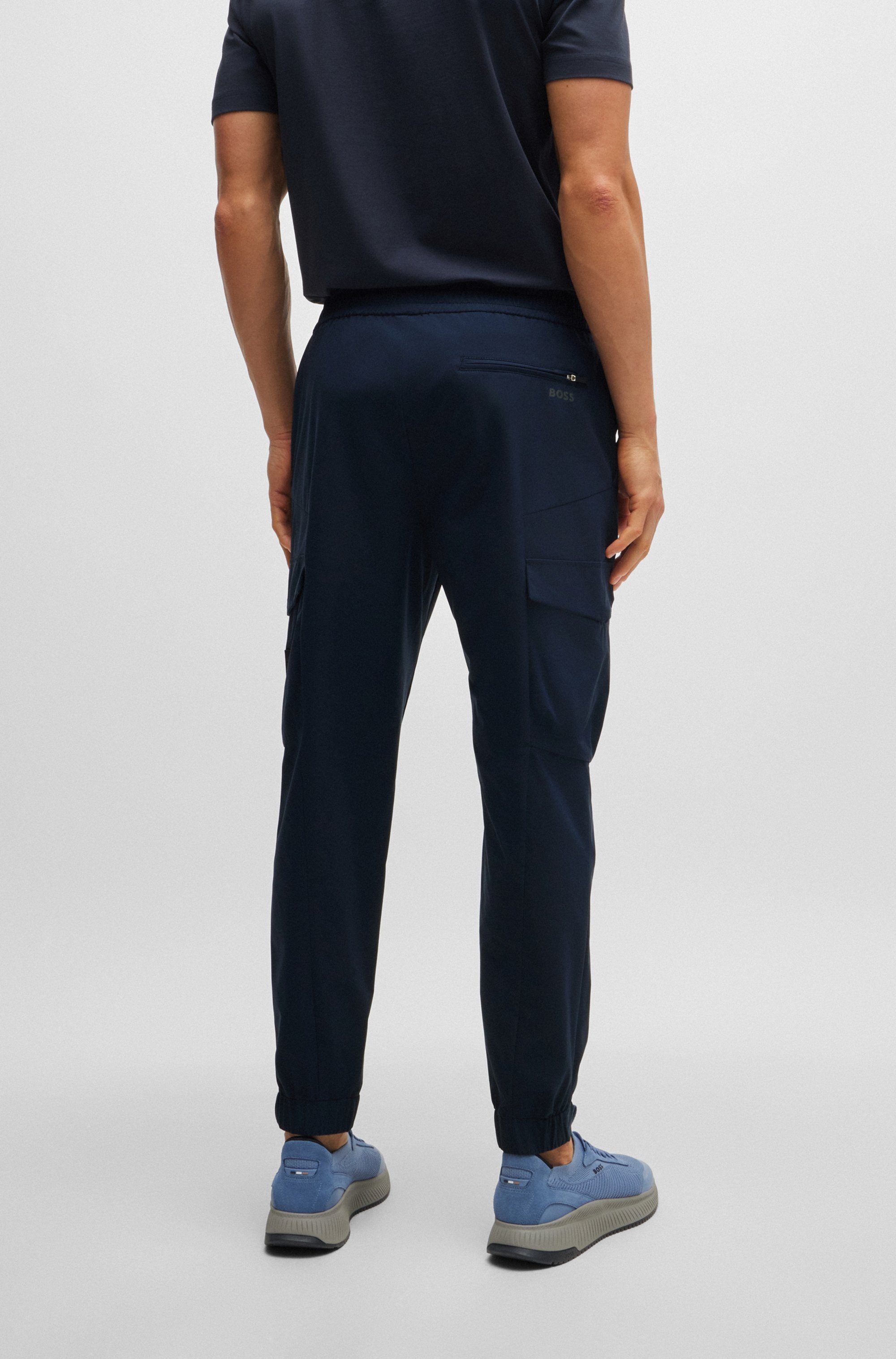 BOSS GREEN Cargohose »T_Urbanex-CargoLight«, mit elastischem Bund und Kordelzug