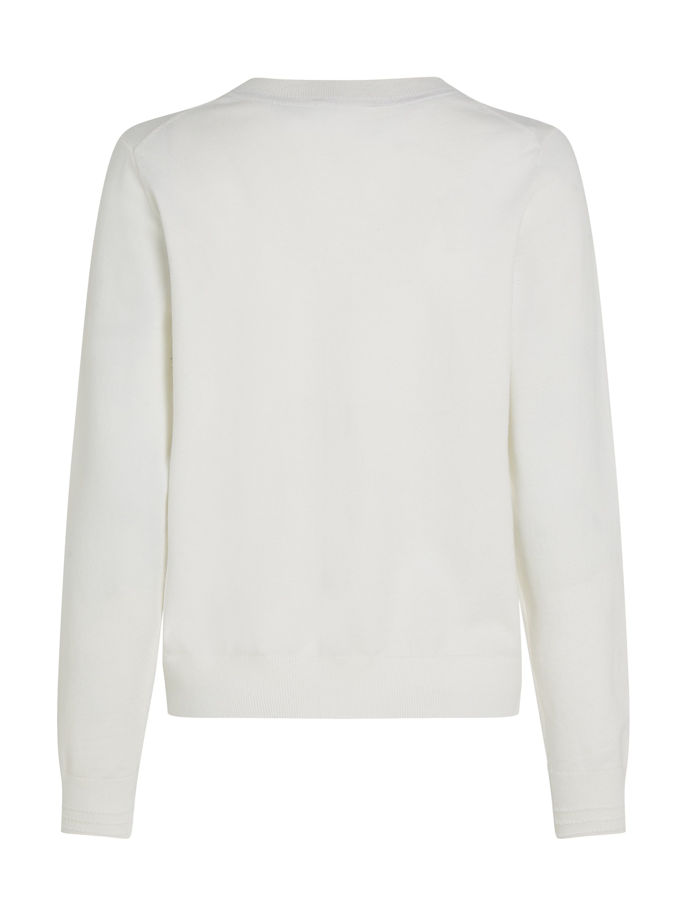 Tommy Hilfiger Cardigan »CO JERSEY STITCH CARDIGAN«, mit Logostickerei