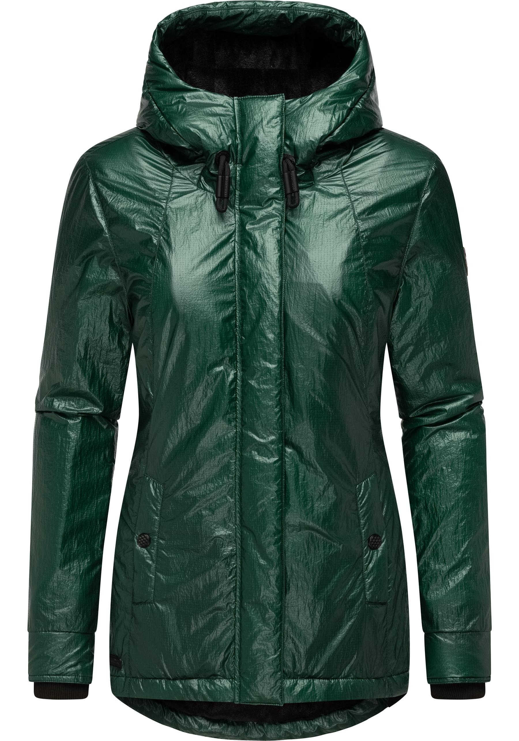 Ragwear Winterjacke »Monadde Bling«, mit Kapuze, Glänzende warme Jacke mit Kapuze
