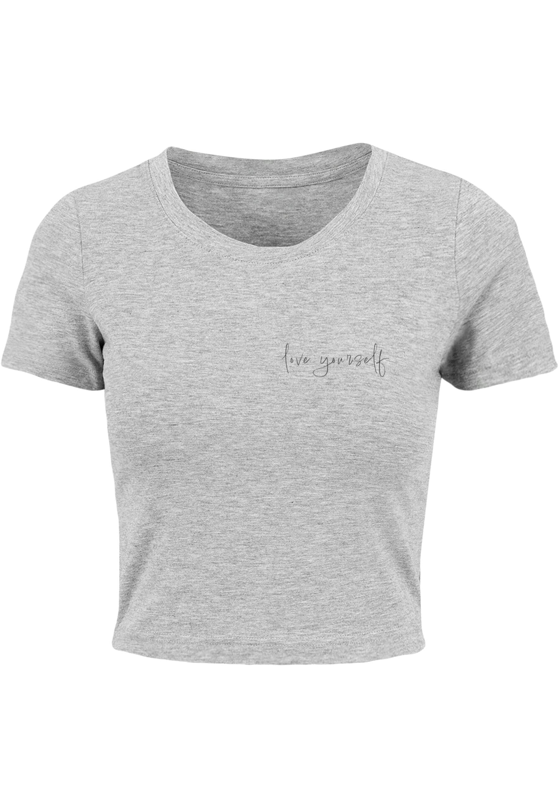 Merchcode T-Shirt "Merchcode Damen Ladies Love Yourself Cropped Tee" 1 Stk. günstig online kaufen