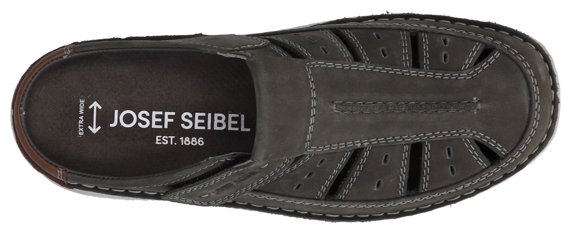 Josef Seibel Clog »Anvers 76«, Sommerschuh, Schlappen, Klettschuh, mit Klettverschluss, K-Weite