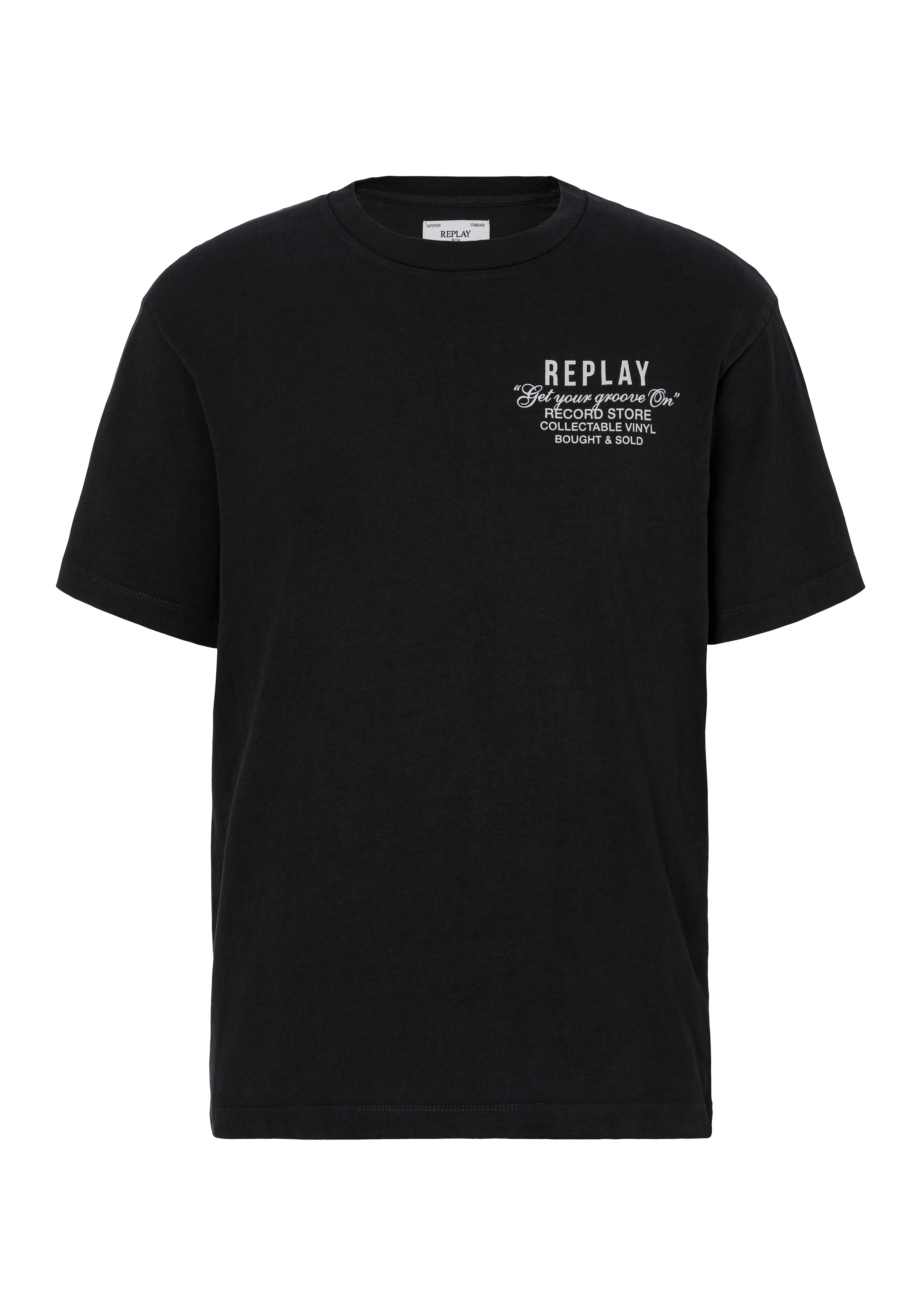 Replay T-Shirt, mit Logodruck auf der Rückseite günstig online kaufen