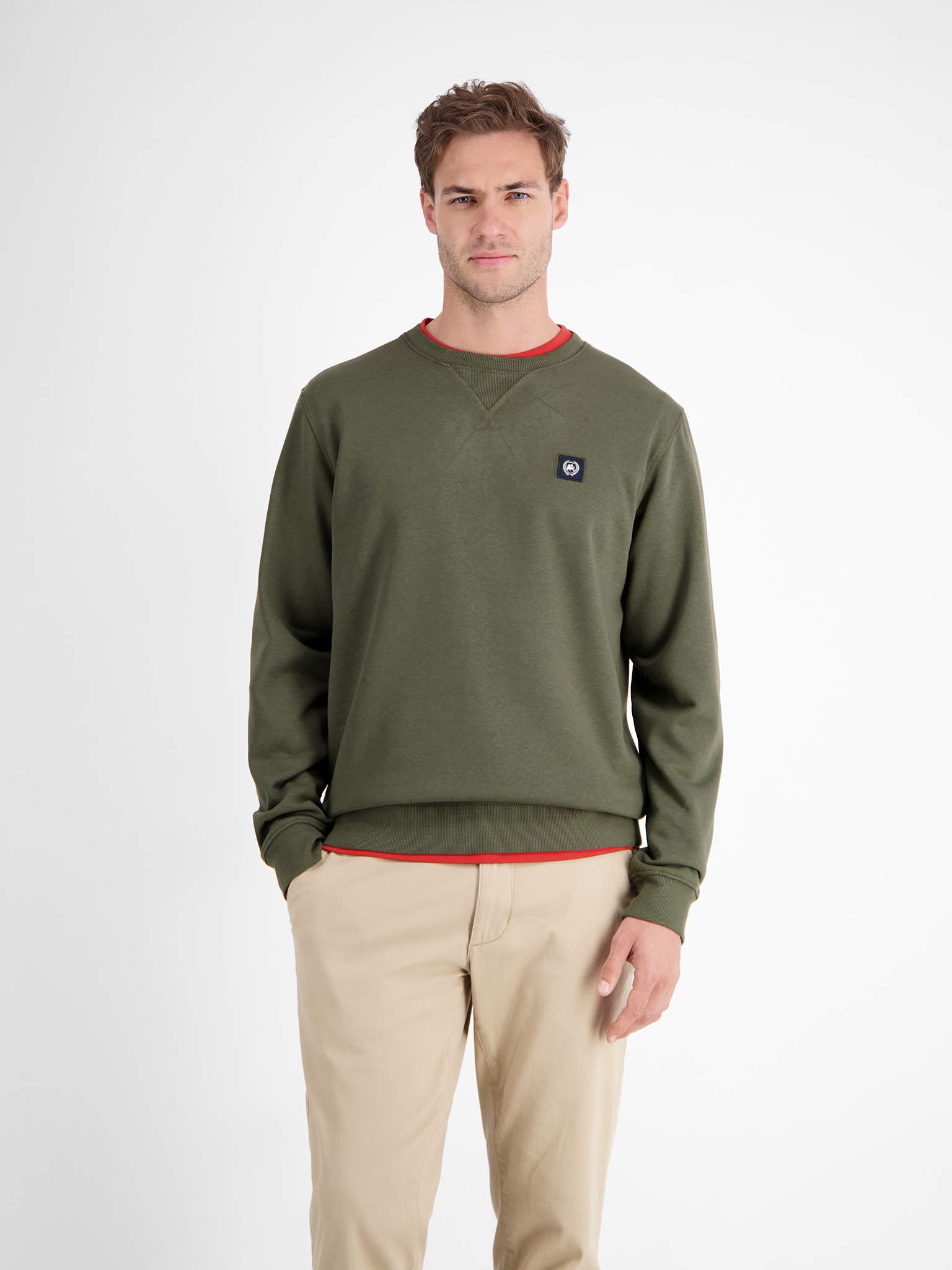 LERROS Sweater , mit Logo-Badge
