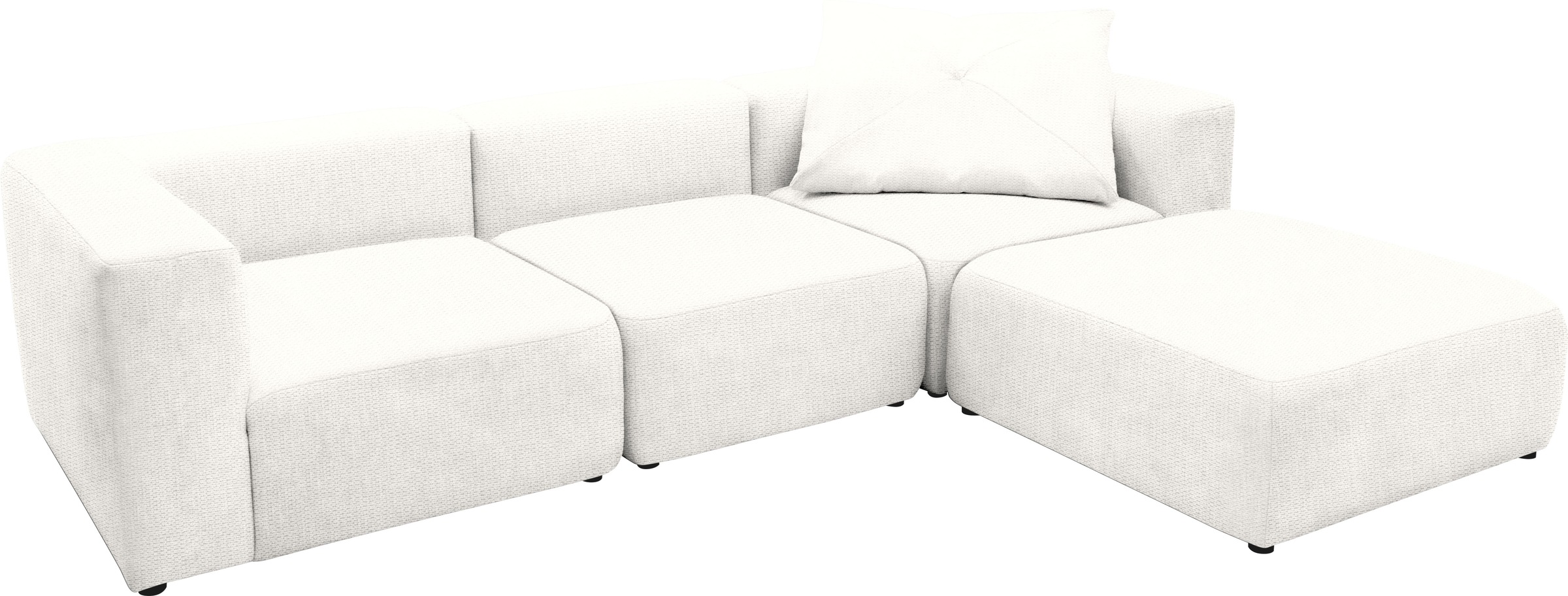 Thumbnail - Home affaire 3-Sitzer "Utvik kann individuell zusammengestellt werden" Modulsofa, bestehend aus 2 Eck-, 1 Mittelelement ...