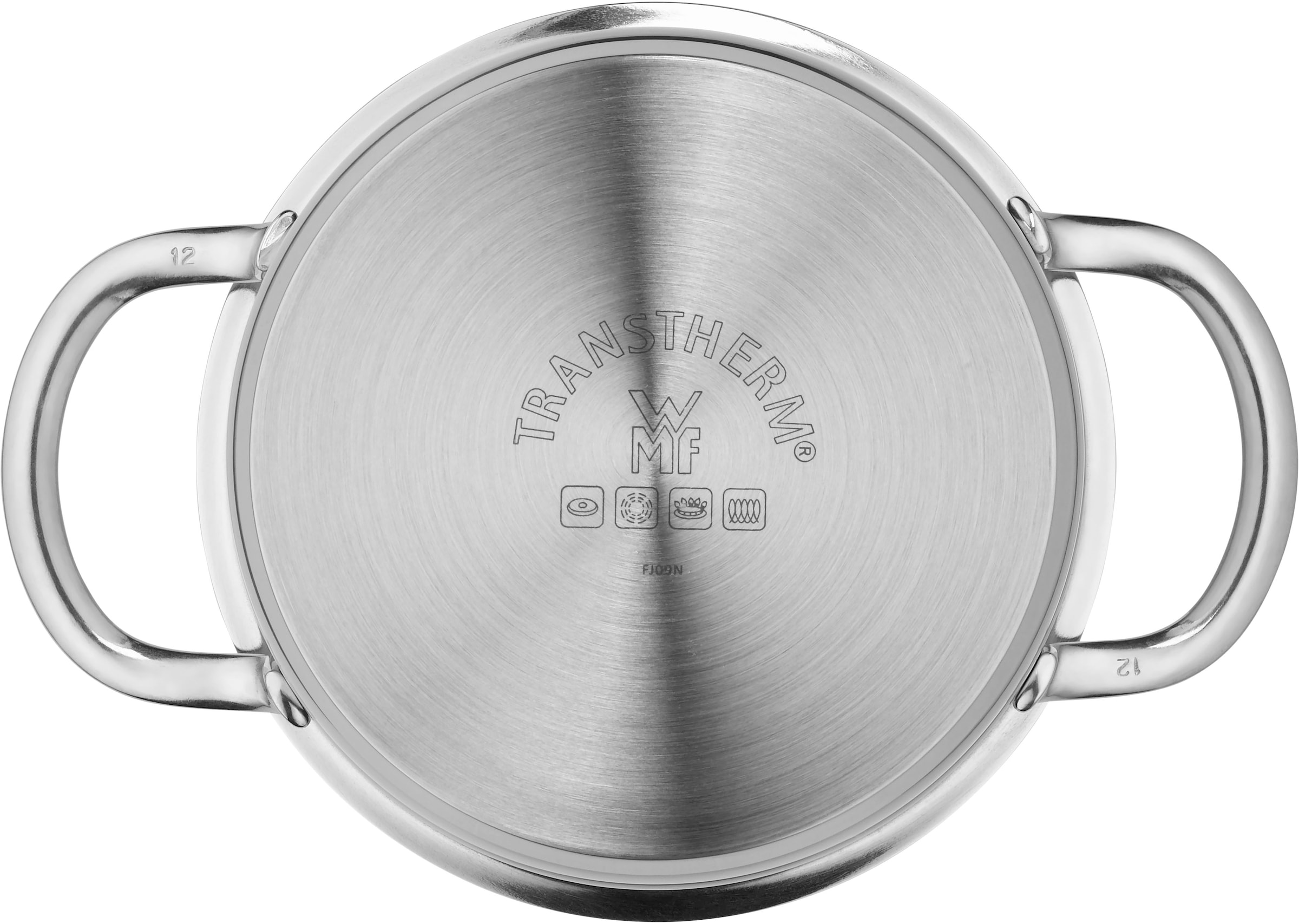 WMF Topf-Set »Mini«, Cromargan® Edelstahl Rostfrei 18/10, (Set, 9 tlg.), hochwertige Edelstahldeckel, platzsparende Aufbewahrung, Schüttrand