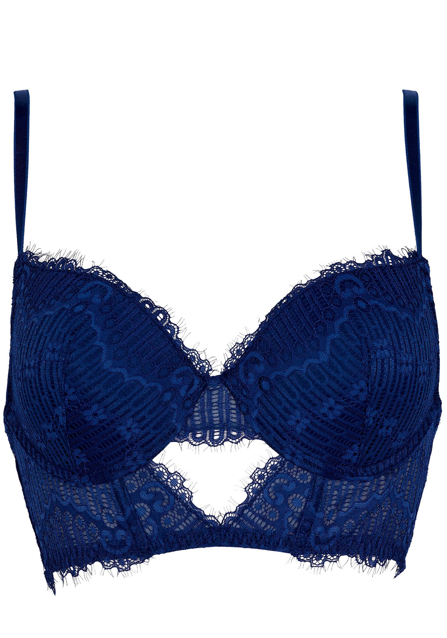 After Eden Longline-BH »TOPAZ«, mit gehäkeltem Spitzenmuster