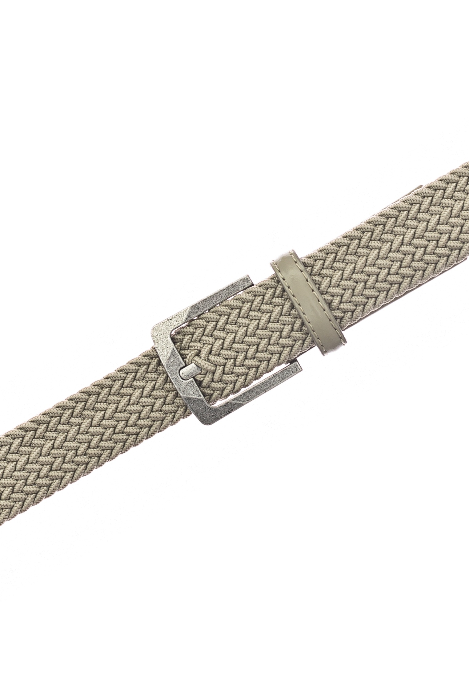 MUSTANG Stretchgürtel Elastisch in Flechtoptik, mit markanten Lederdetails, günstig online kaufen