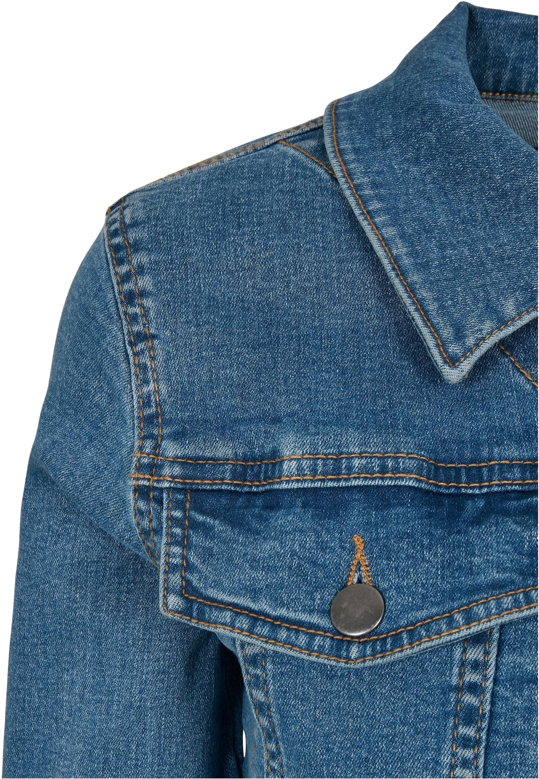 URBAN CLASSICS Jeansjacke »Urban Classics Damen Ladies Organic Denim Jacket« 1 Stk. tlg. ohne Kapuze