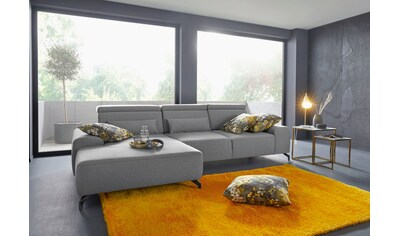 sit&more Ecksofa, Fußhöhe 12 cm, inklusive Sitztiefenverstellung und Kopfteilverstellung, wahlweise in 2 unterschiedlichen Fußfarben kaufen sit&more Ecksofa, Fußhöhe 12 cm, inklusive Sitztiefenverstellung und Kopfteilverstellung, wahlweise in 2 unterschiedlichen Fußfarben kaufen