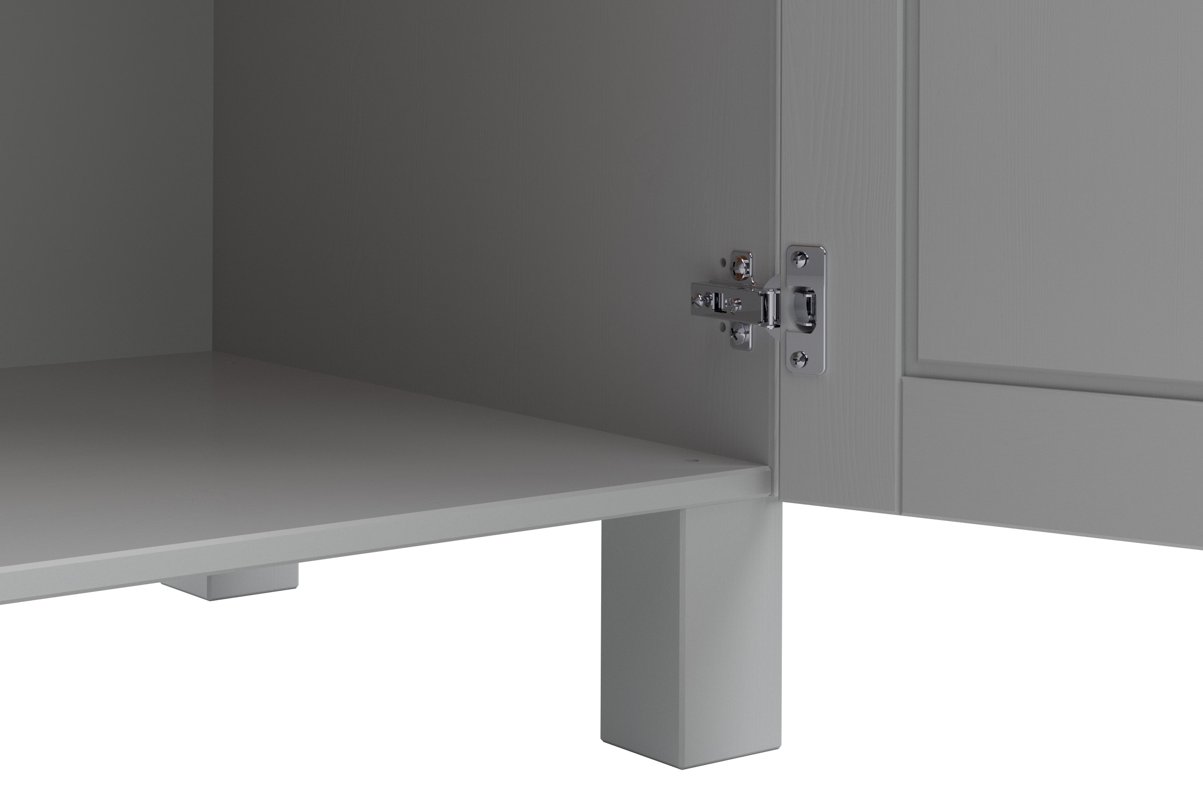 Home affaire Spülenschrank »Alby2«, Mit Metallgriffen, Breite 100 cm