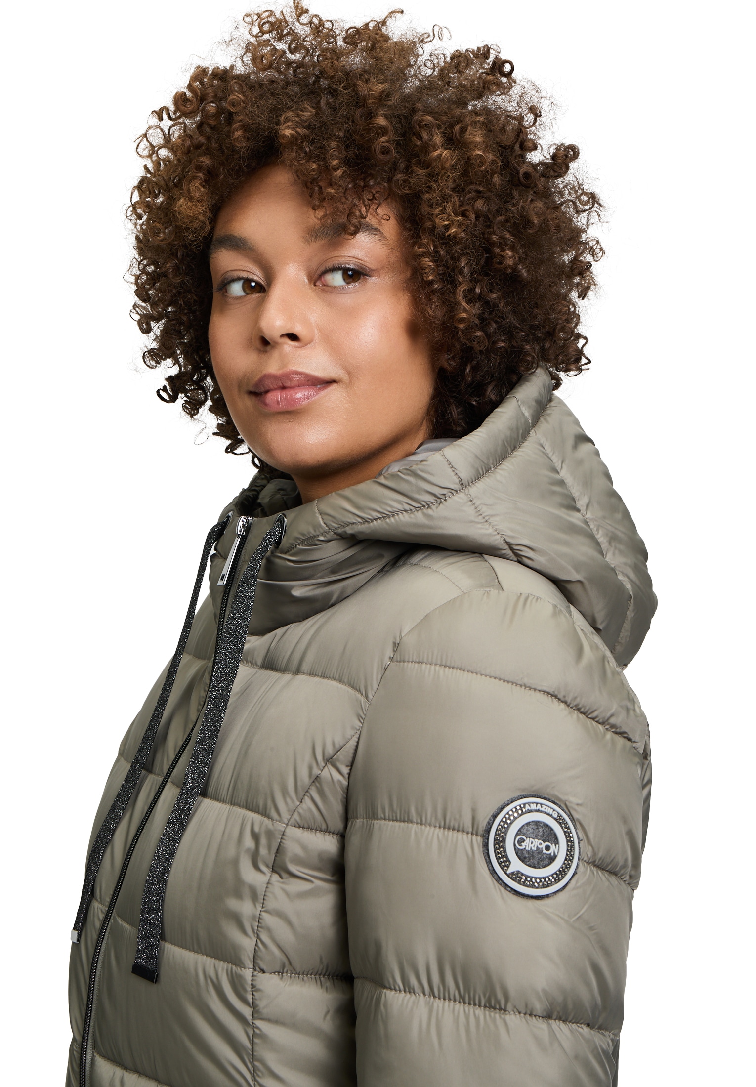 Cartoon Outdoorjacke »Cartoon Damen Outdoorjacke mit Kapuze«, mit Kapuze