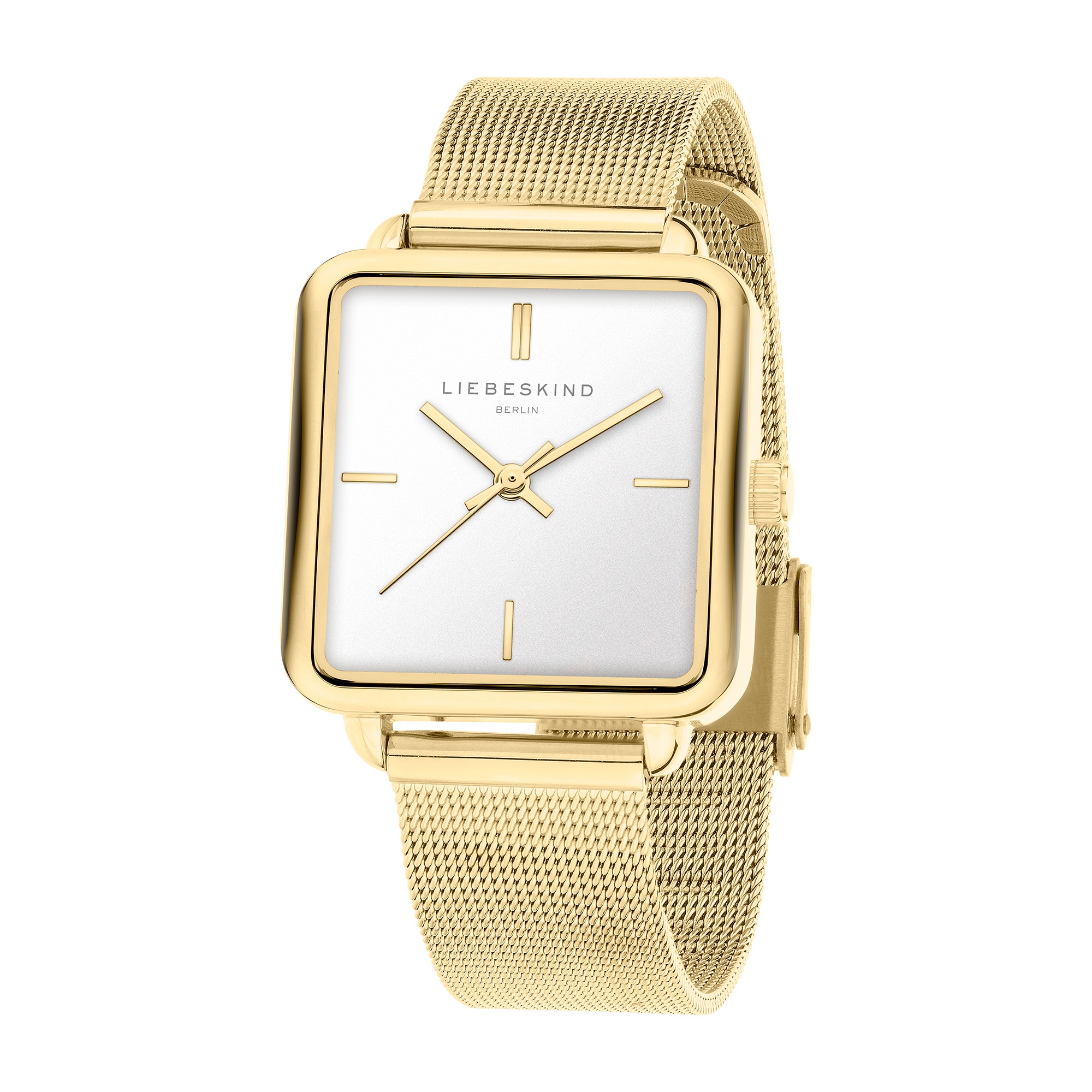 Liebeskind Berlin Quarzuhr »Modern Mesh« Armbanduhr, Damenuhr, Edelstahlarmband, analog