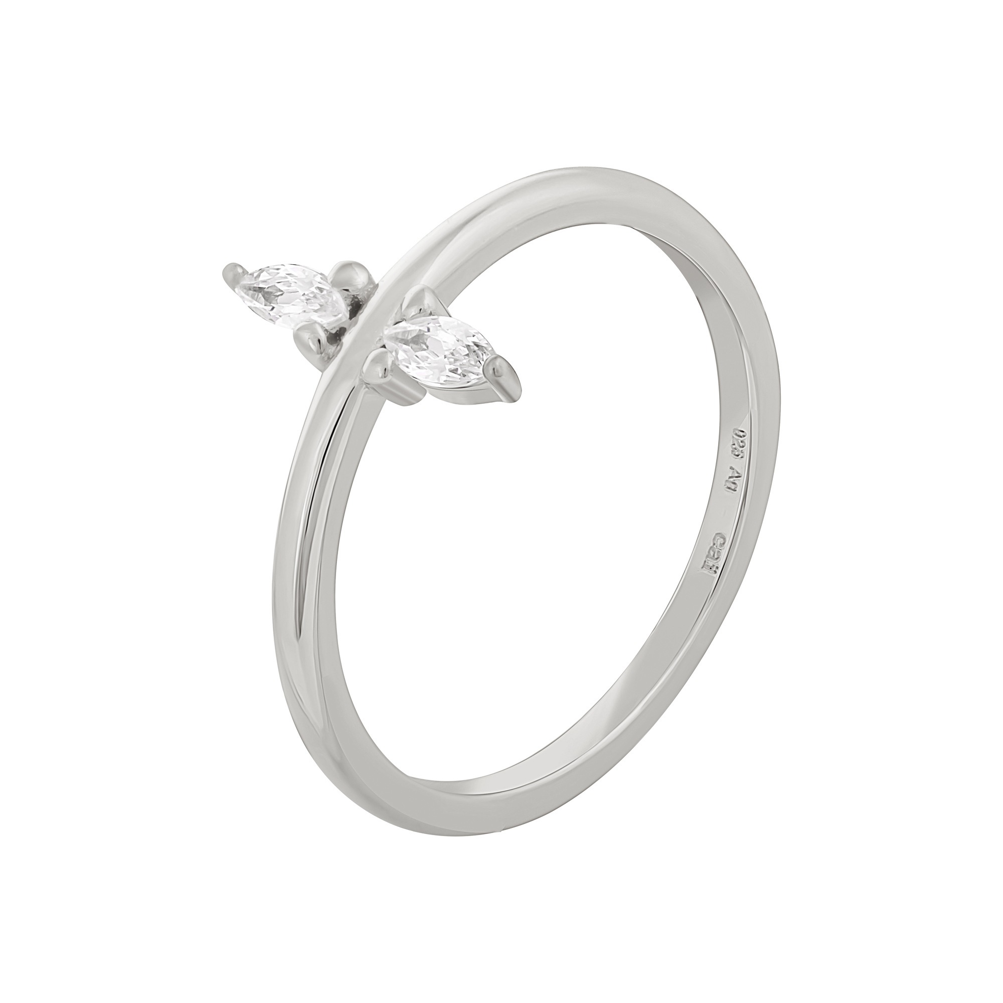 CAÏ Silberring »925 Silber rhodiniert mit Zirkonia«, Glänzend kaufen