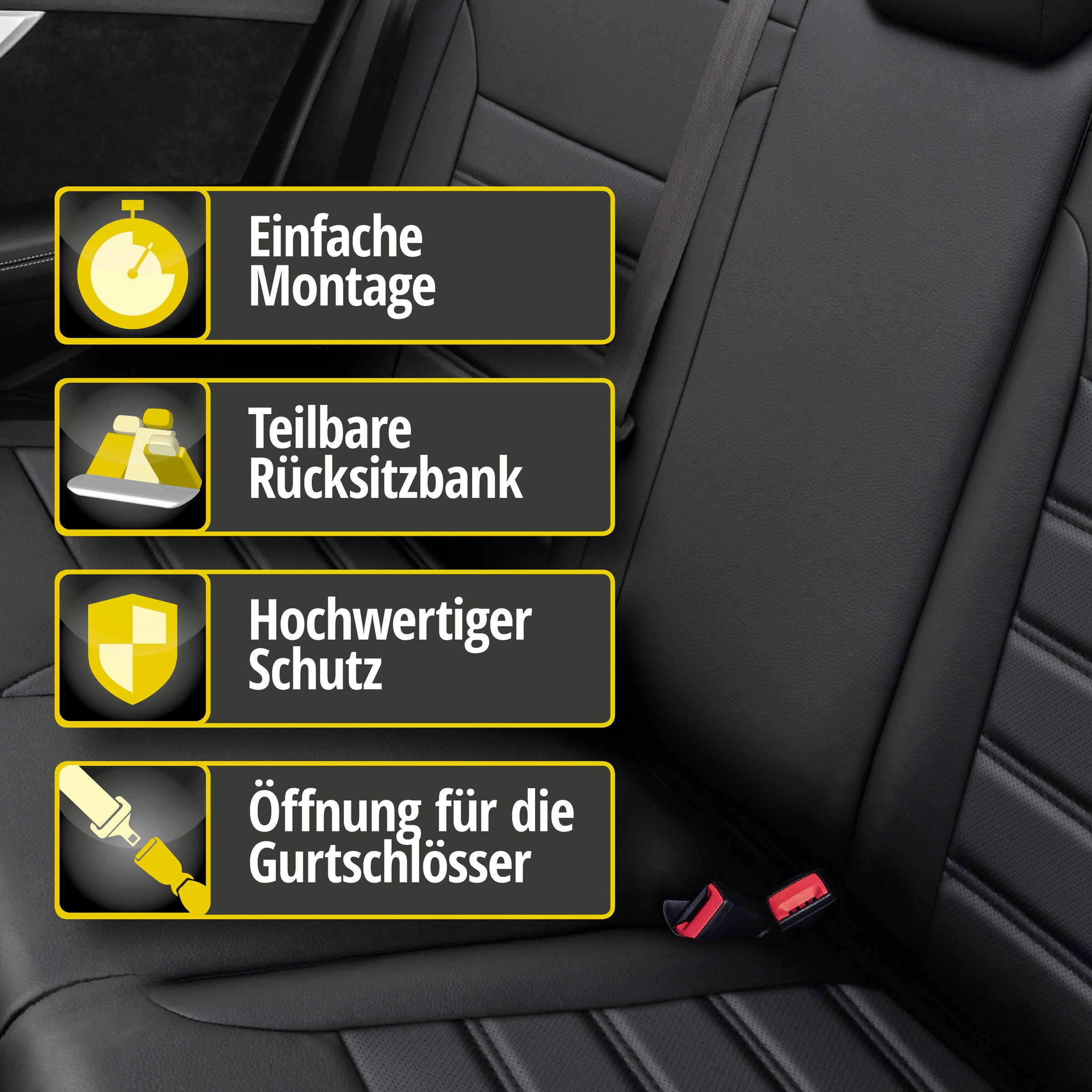 Black Friday WALSER Autositzbezug, für Audi A3 Baujahr 2012 - heute