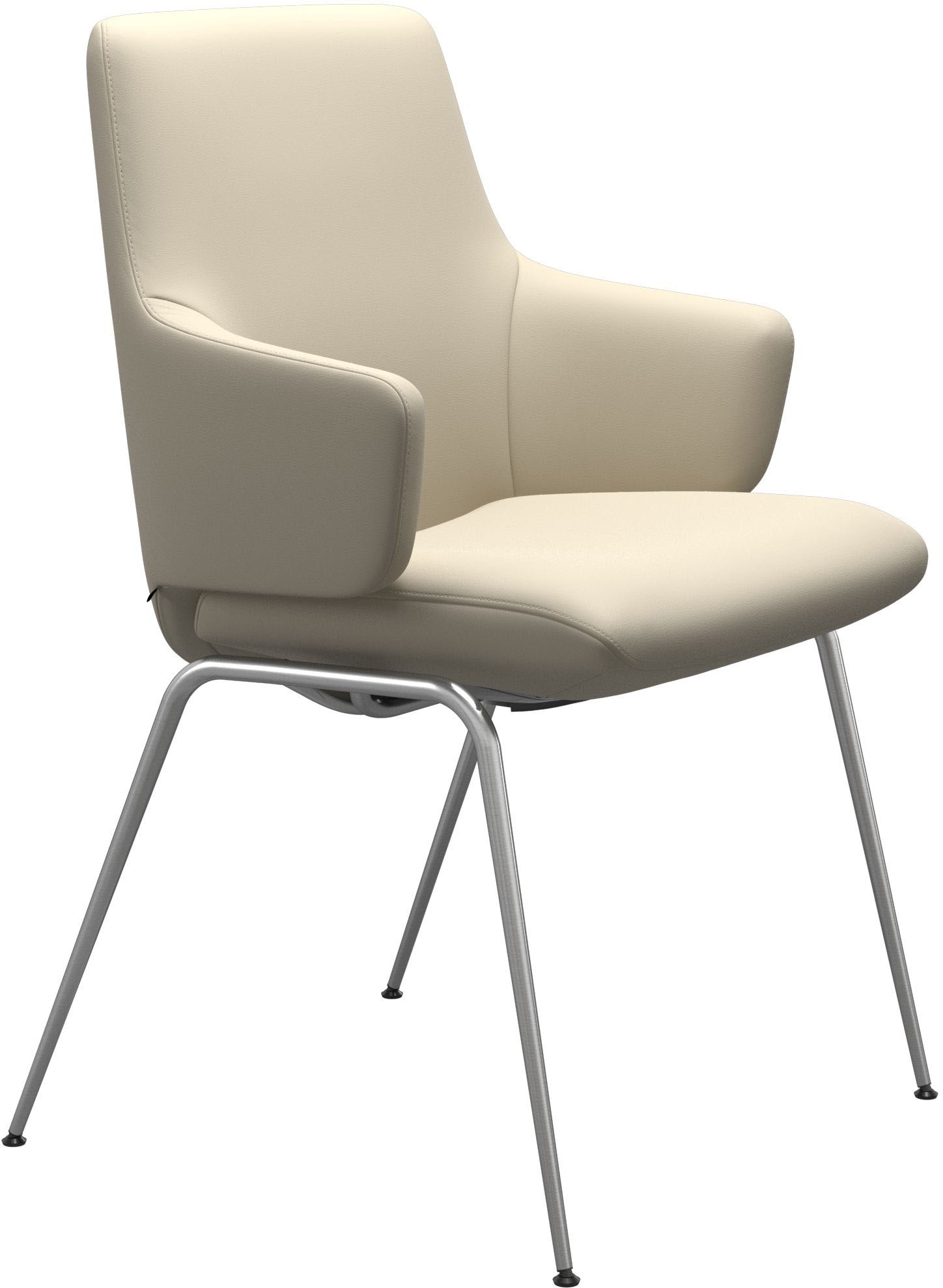 Stressless® Polsterstuhl »Laurel«, Leder BATICK, Low Back mit Armlehne, Größe L, mit Beinen aus Stahl in Chrom glänzend
