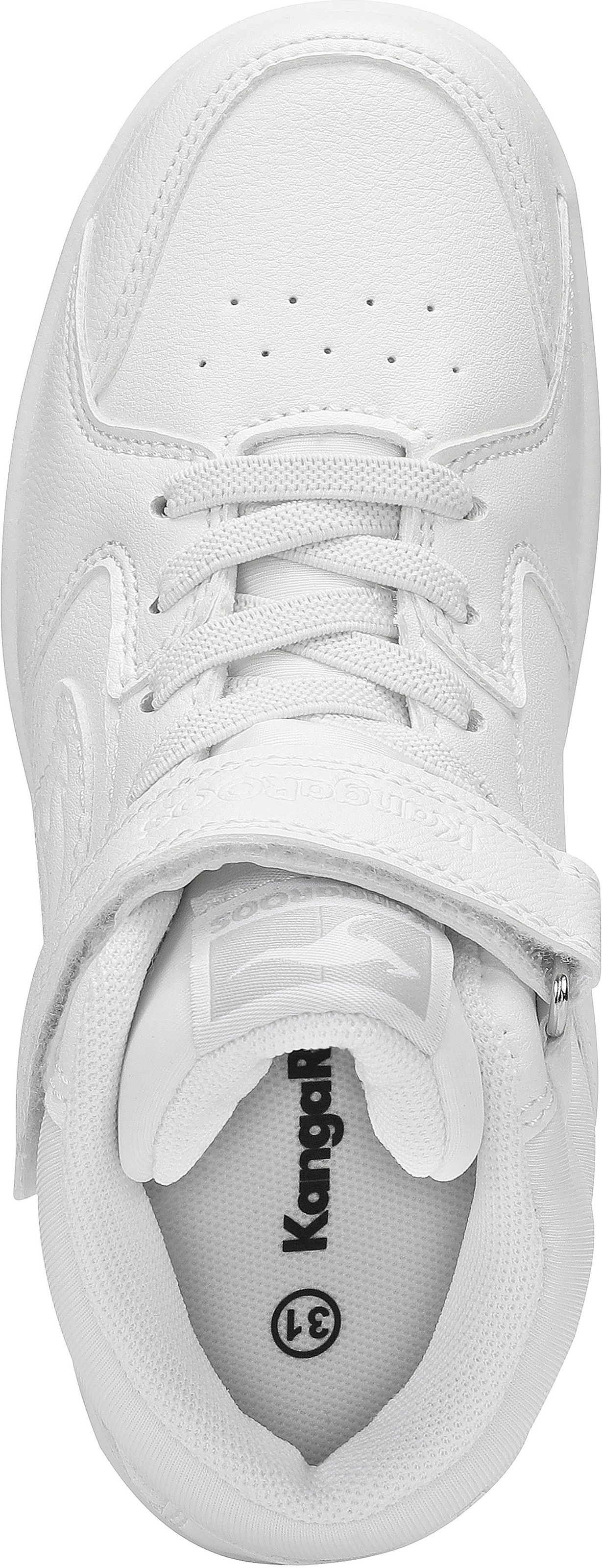 Sneaker KANGAROOS "K-CP Hogan EV", Mädchen, Gr. 32, weiß, Synthetik, Textil, Schuhe Sneaker, mit Klettverschluss 3