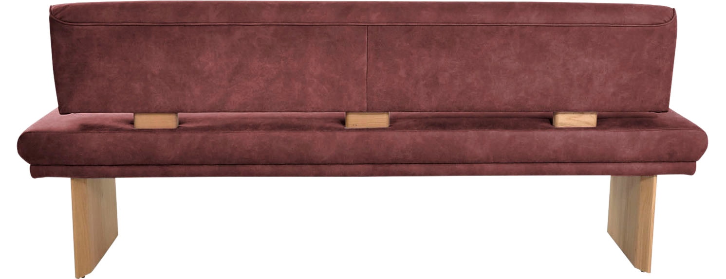 K+W Komfort & Wohnen Polsterbank »Longbeach«, (1 St.), Spitzkissenoptik im Sitz, wahlweise in der Breite 204cm oder 224cm