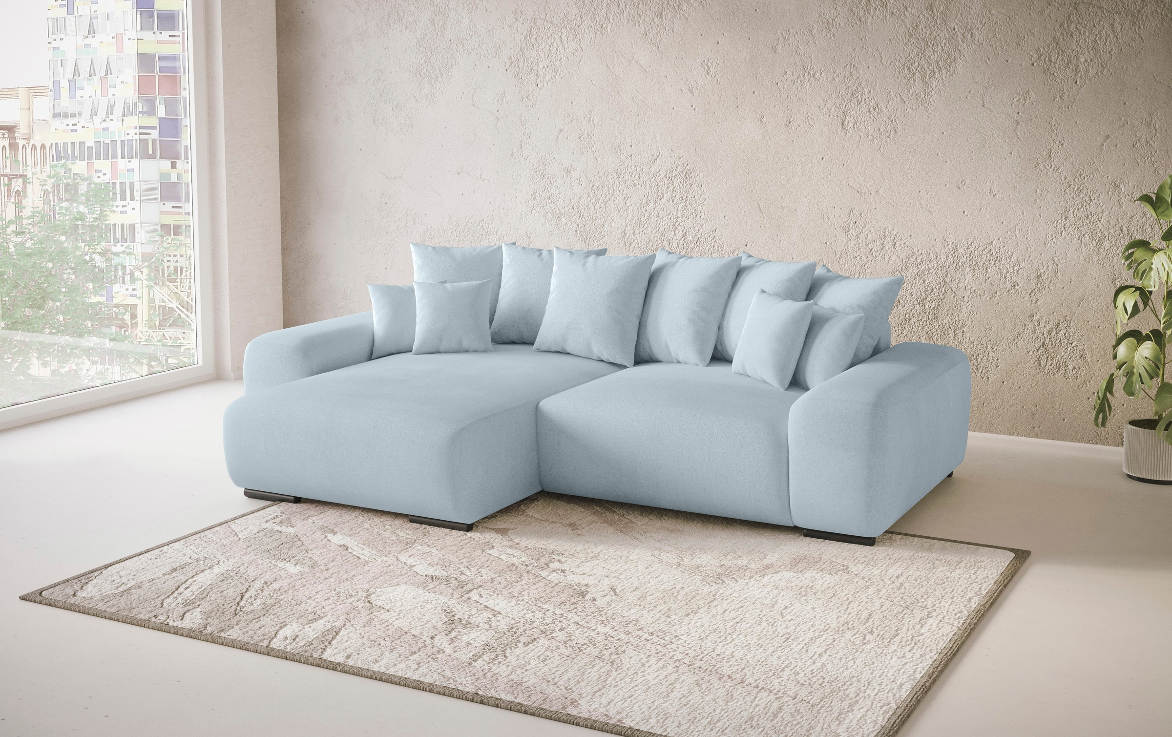 Mr. Couch Ecksofa »Sundance II, L-Form«, mit DuraSpring-Taschenfederkern bis 140 kg belastbar