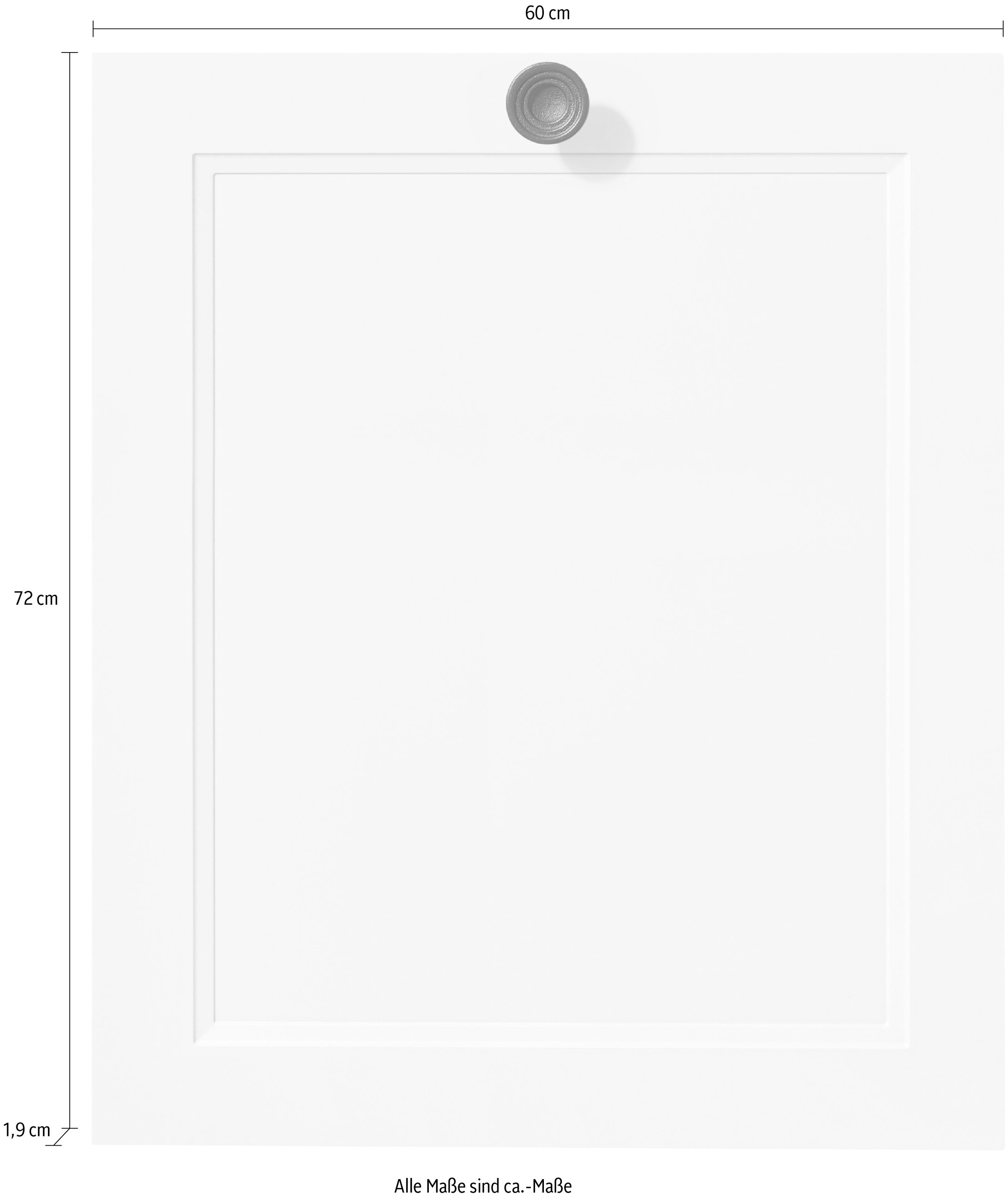 nobilia® Frontblende »"Cascada", durchgehende Türfront für vollintegrierte Geschirrspüler,«, in den Breiten Breiten 45 und 60 cm