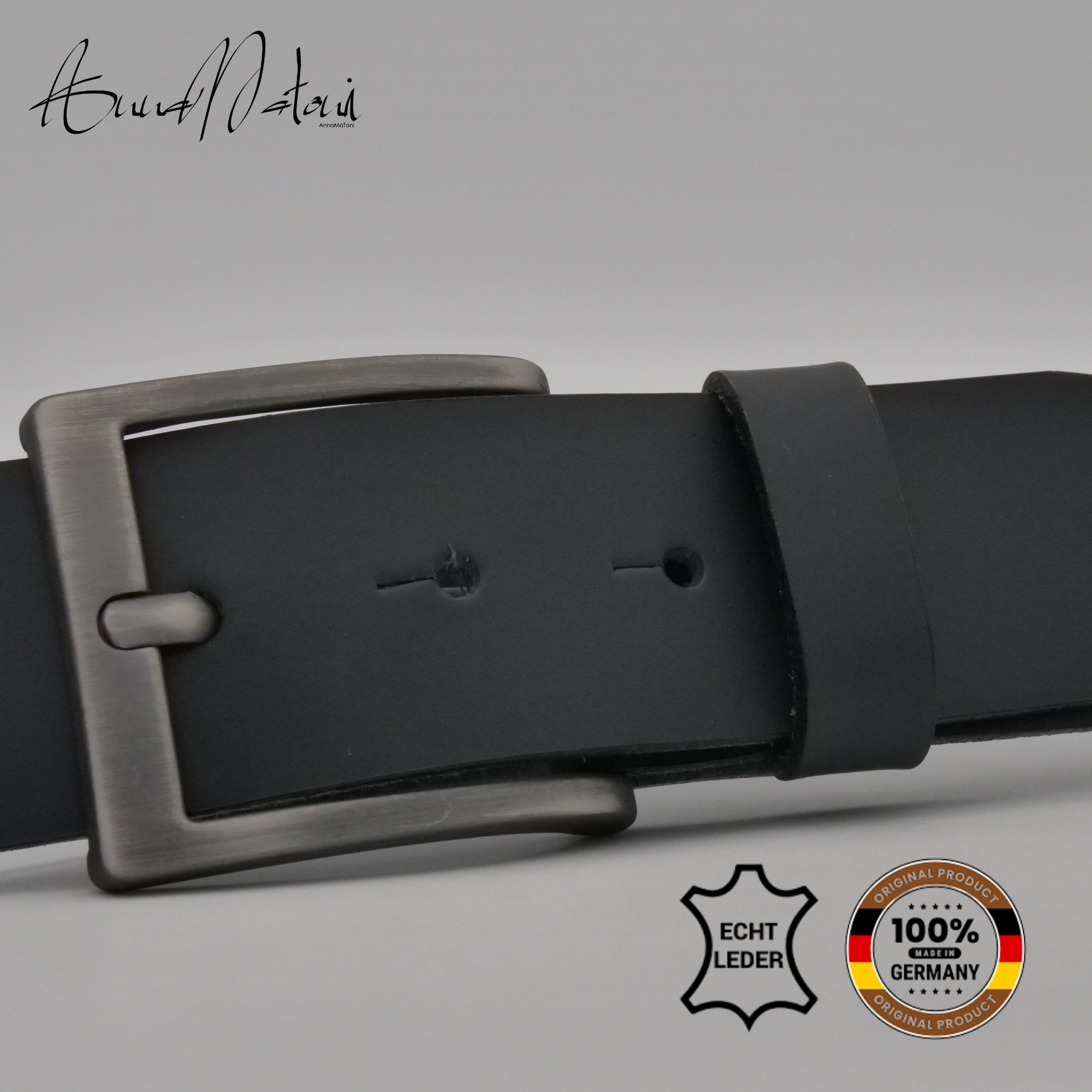 AnnaMatoni Ledergürtel »AnnaMatoni Herren Ledergürtel Zeitloses Design Gürtel 4cm breit«