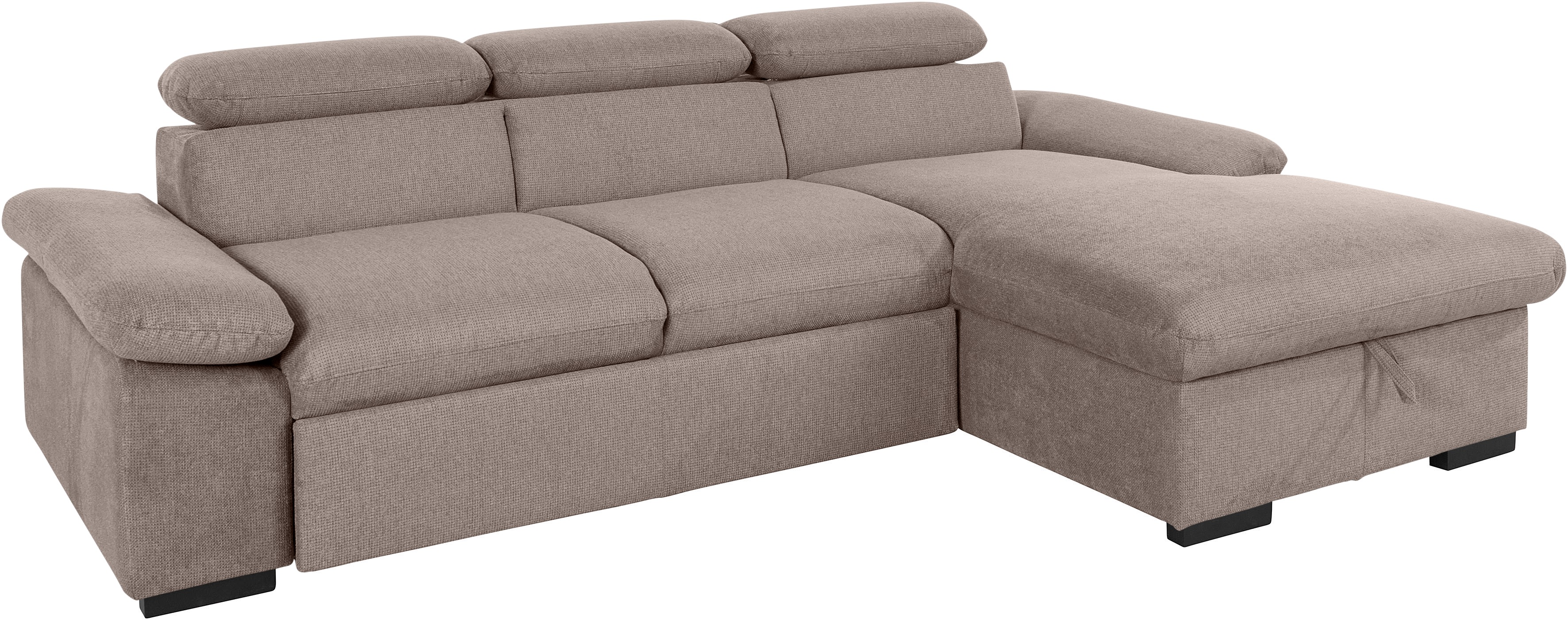 Thumbnail - COTTA Ecksofa "Lola L-Form mit Kopfteilfunktion & Hocker" wahlweise mit Bettfunktion, Bettkasten & Armteilverstellung