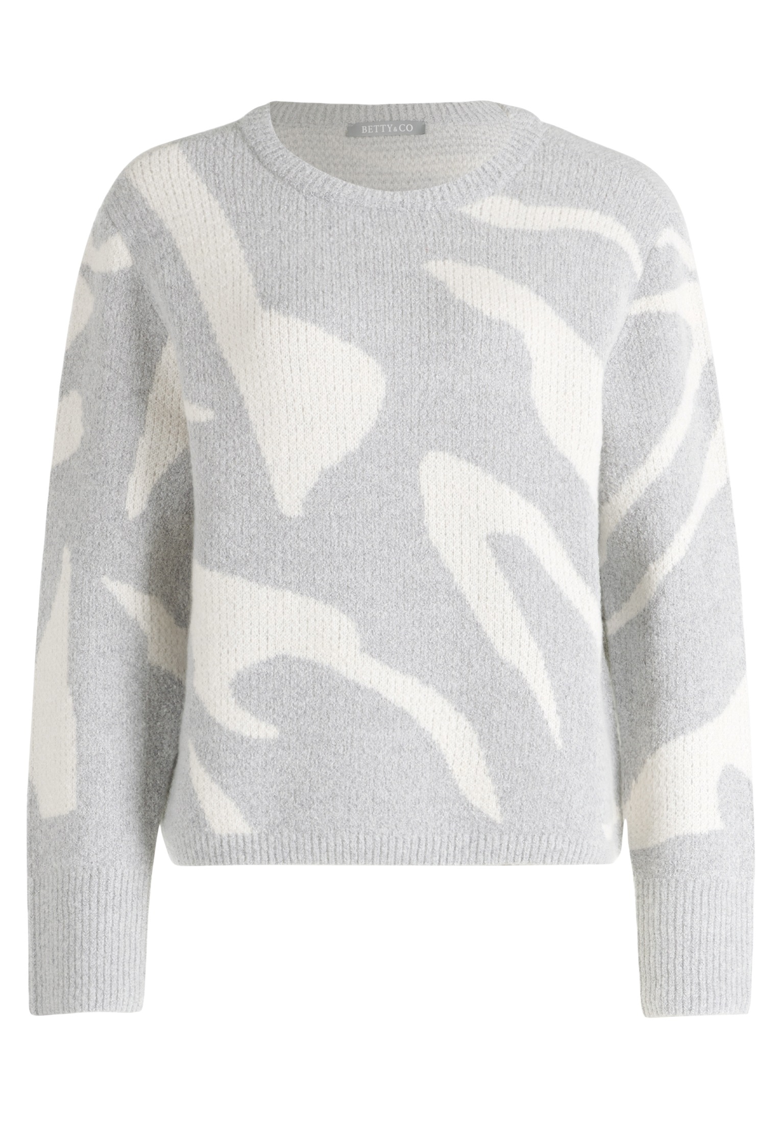 Betty&Co Strickpullover "Damen Strickpullover mit Jacquard" 1 Stk. tlg. Jac günstig online kaufen