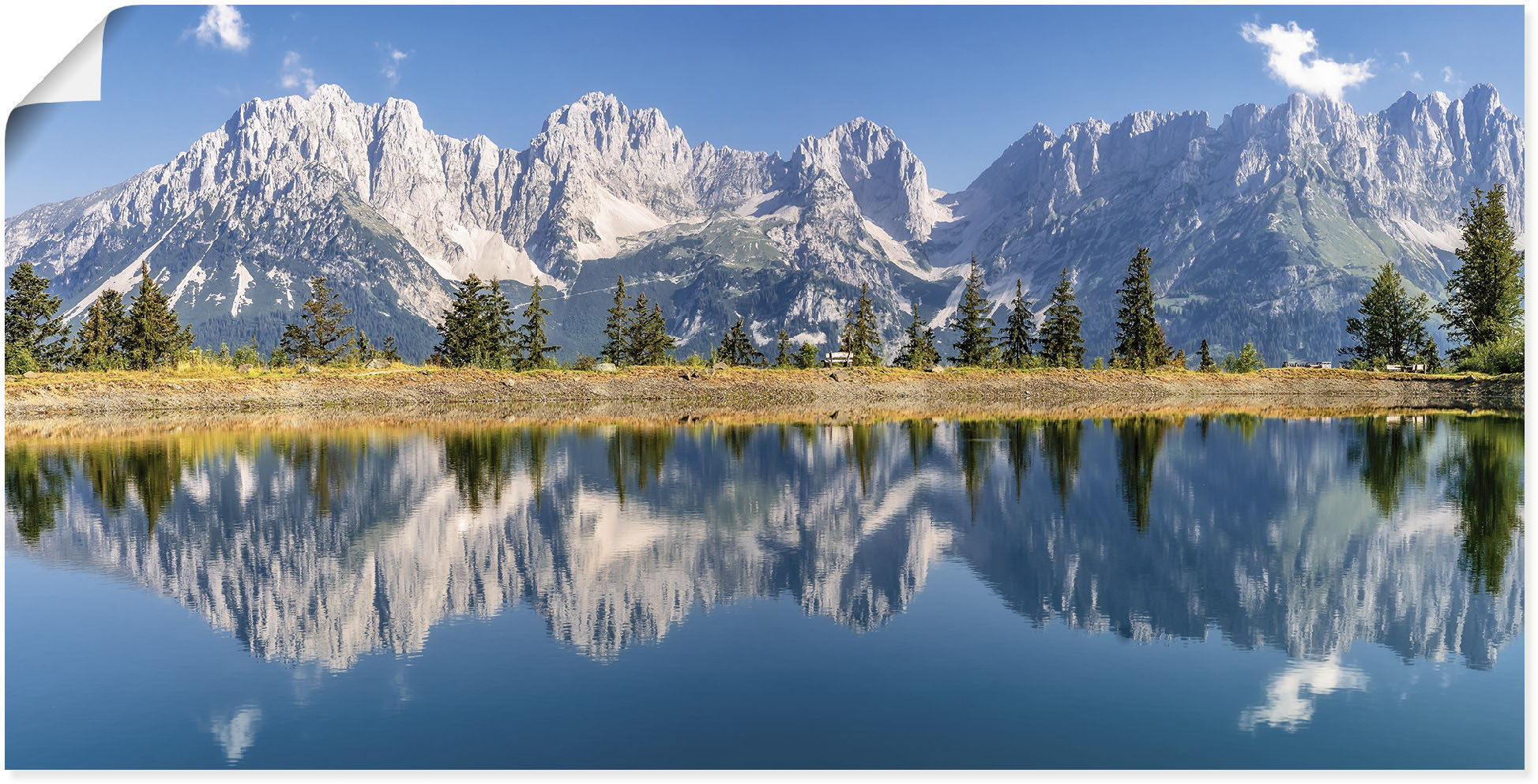 Artland Wandbild "Kaisergebirge Tirol" Berge & Alpenbilder 1 Stk. tlg. als Alubild, Leinwandbild, Poster in verschied. Größen