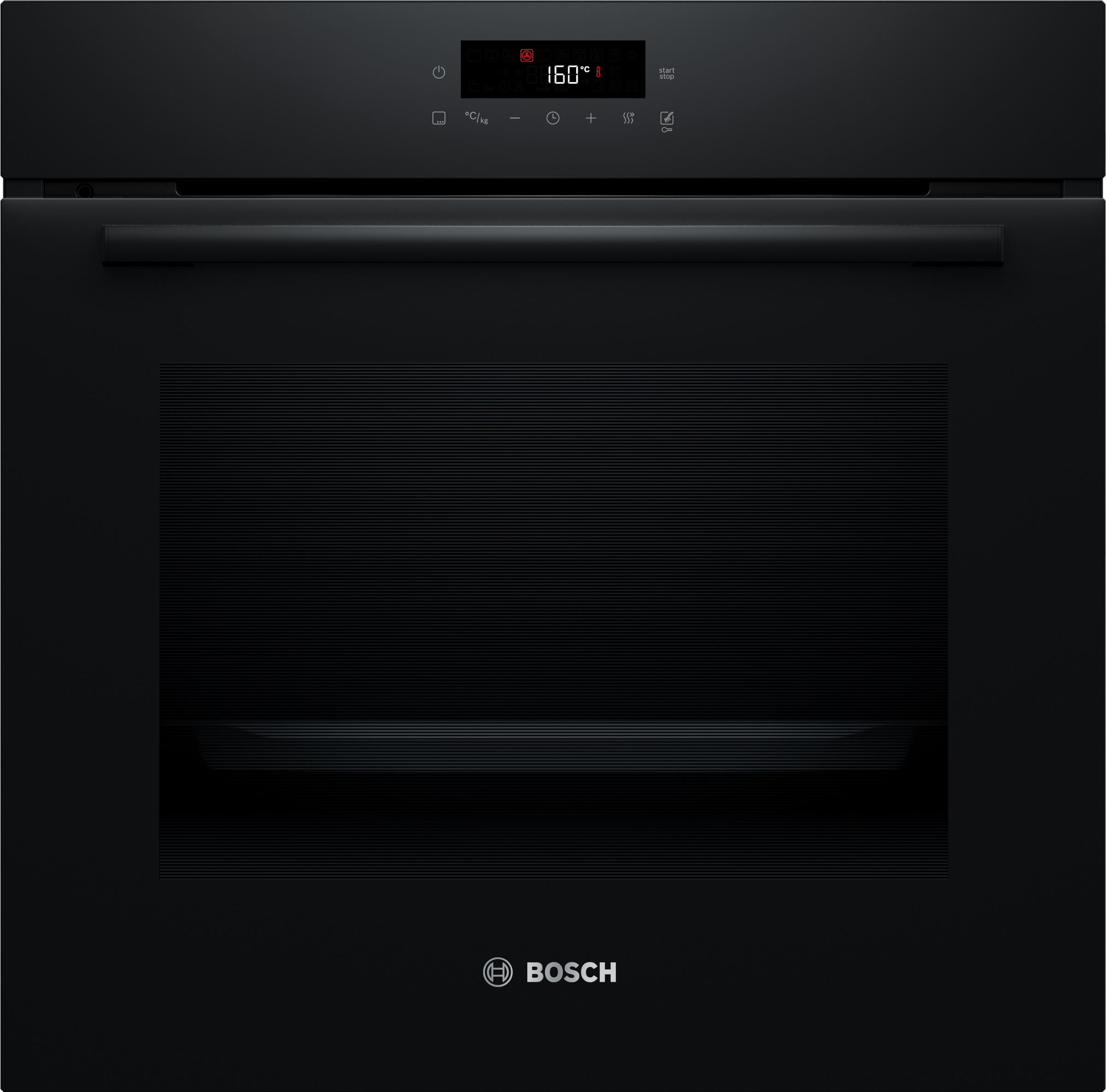 Bosch Schwarz Pyrolyse Backofen Serie 2 "Hba572bb4" Mit Teleskopauszug Nachrüstbar Einfache Touch-Bedienung & 3D-Heißluft Für Beste Backergebnisse von Baur
