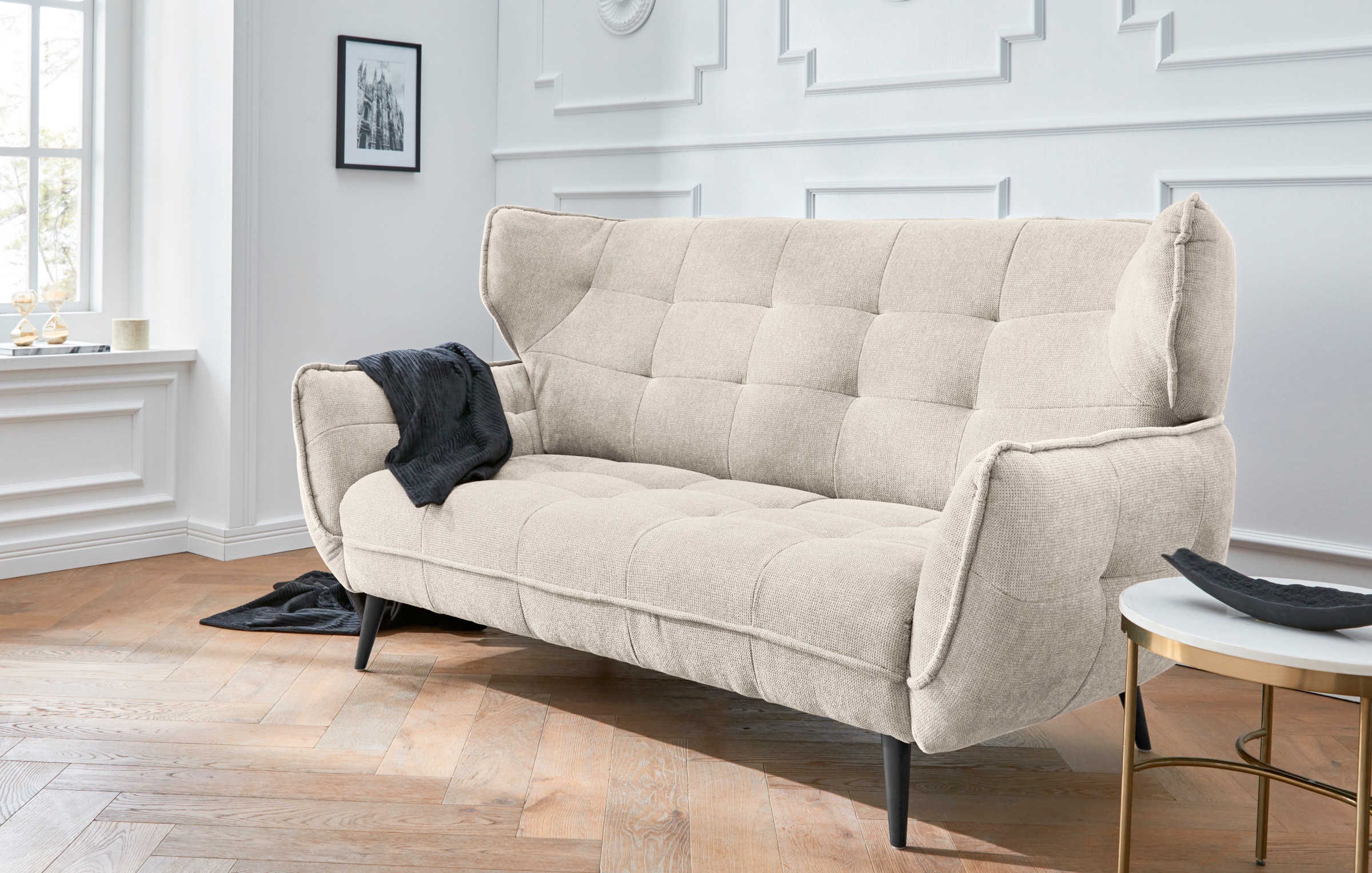 Leonique 2-Sitzer "Ariana", Big-Sofa bzw. stylischer Hochlehner günstig online kaufen
