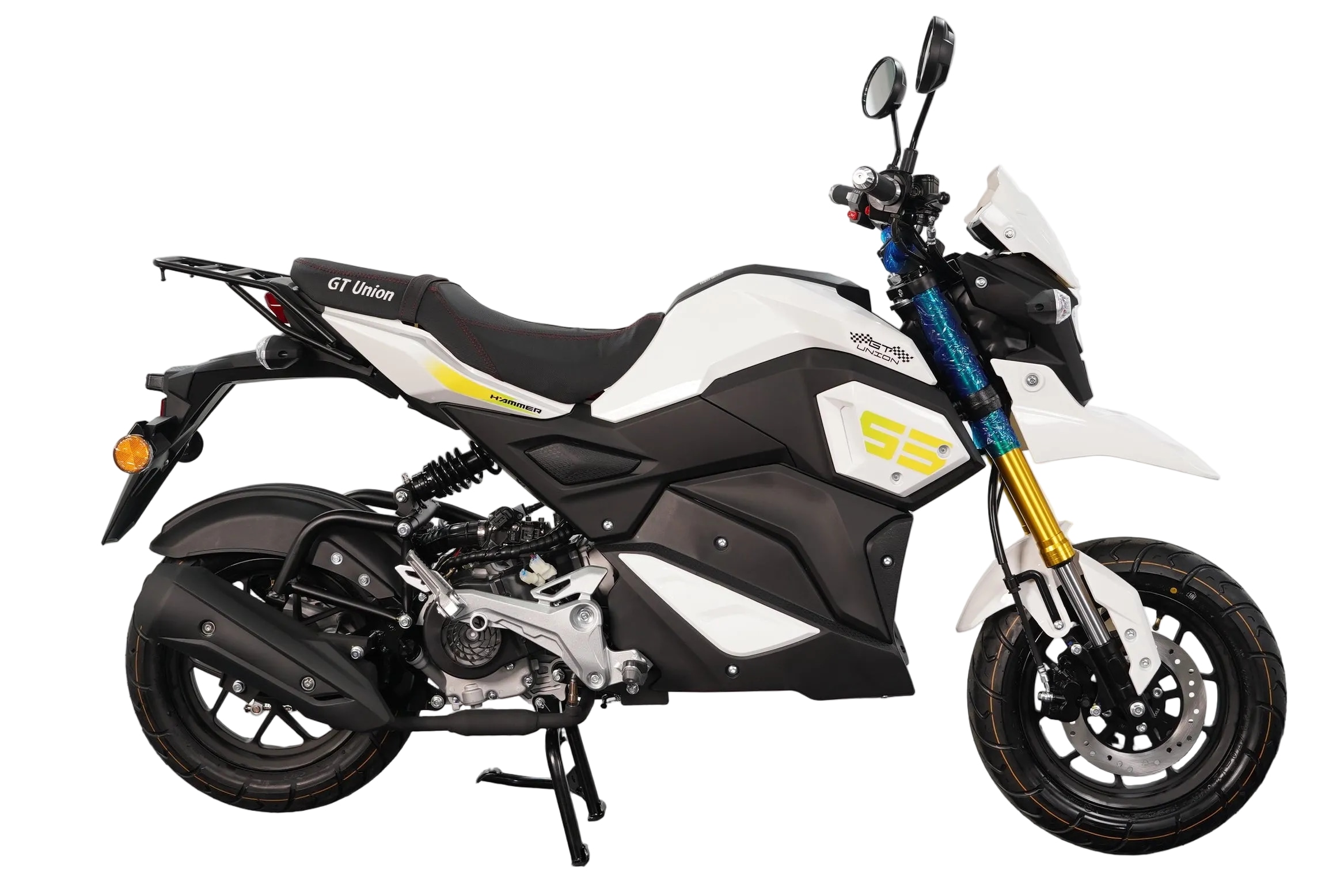 GT UNION Motorrad "Hammer 50ccm", ohne Topcase, 45 km/h, weiß, Motorroller