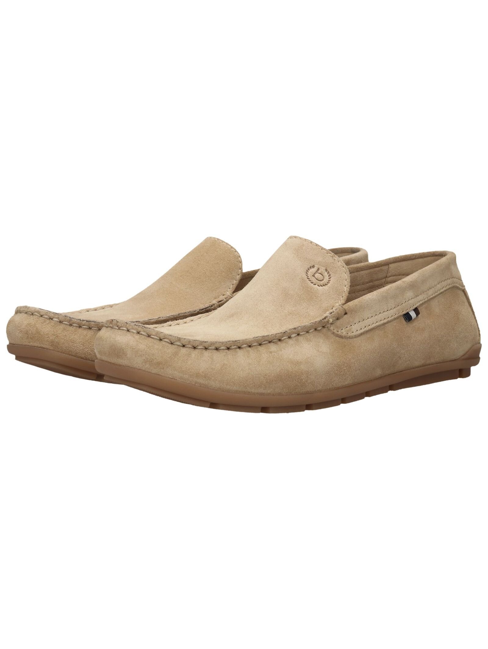Slipper BUGATTI, Herren, Gr. 40, beige, Veloursleder, Schuhe Slipper, Mokassin, Slip in, Schlupfschuh, Loafer mit Soft Fit-Ausstattung 2